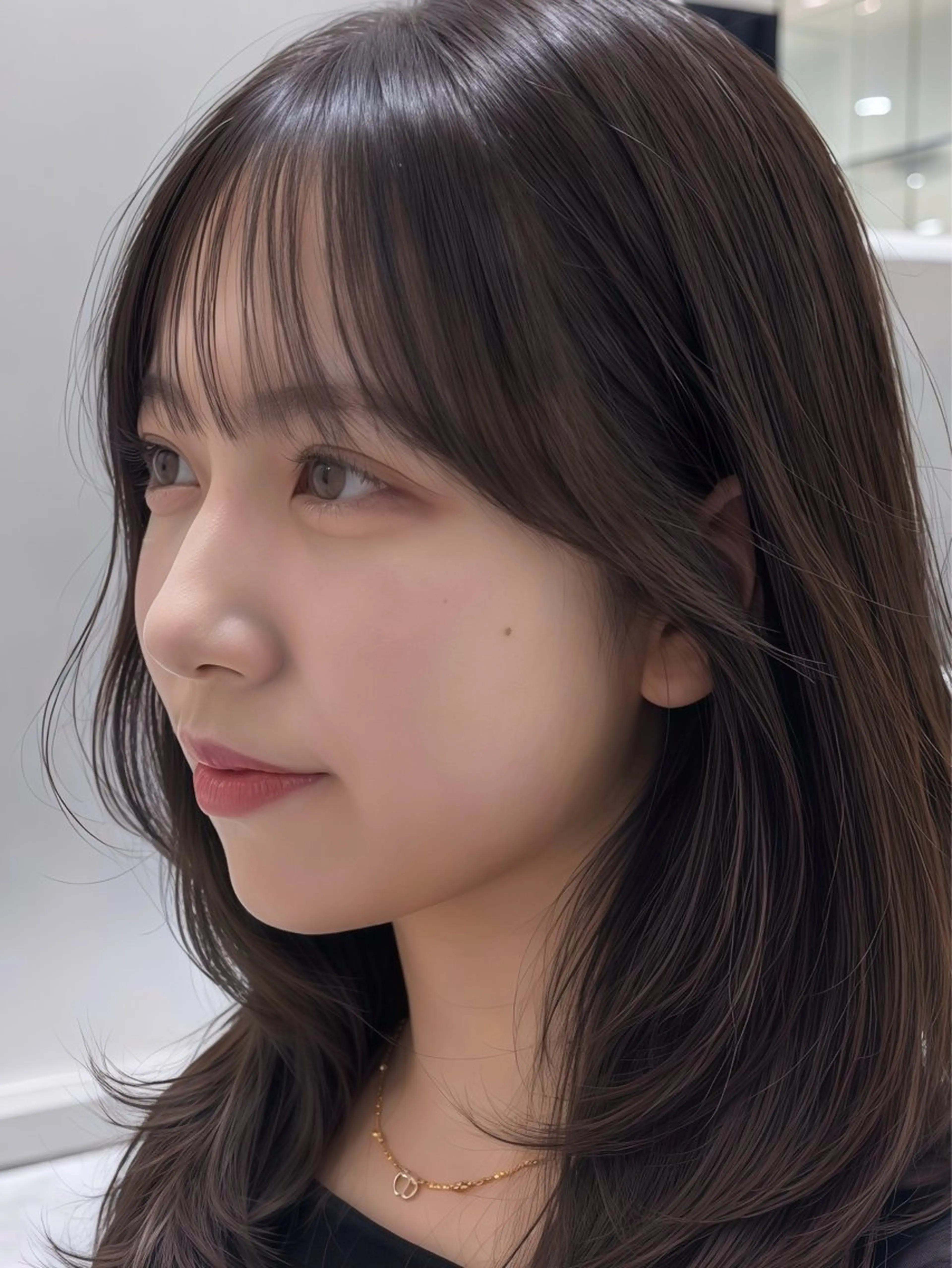 セミロング 映える顔まわり/前髪 特化 💗 ユキマのヘアスタイル