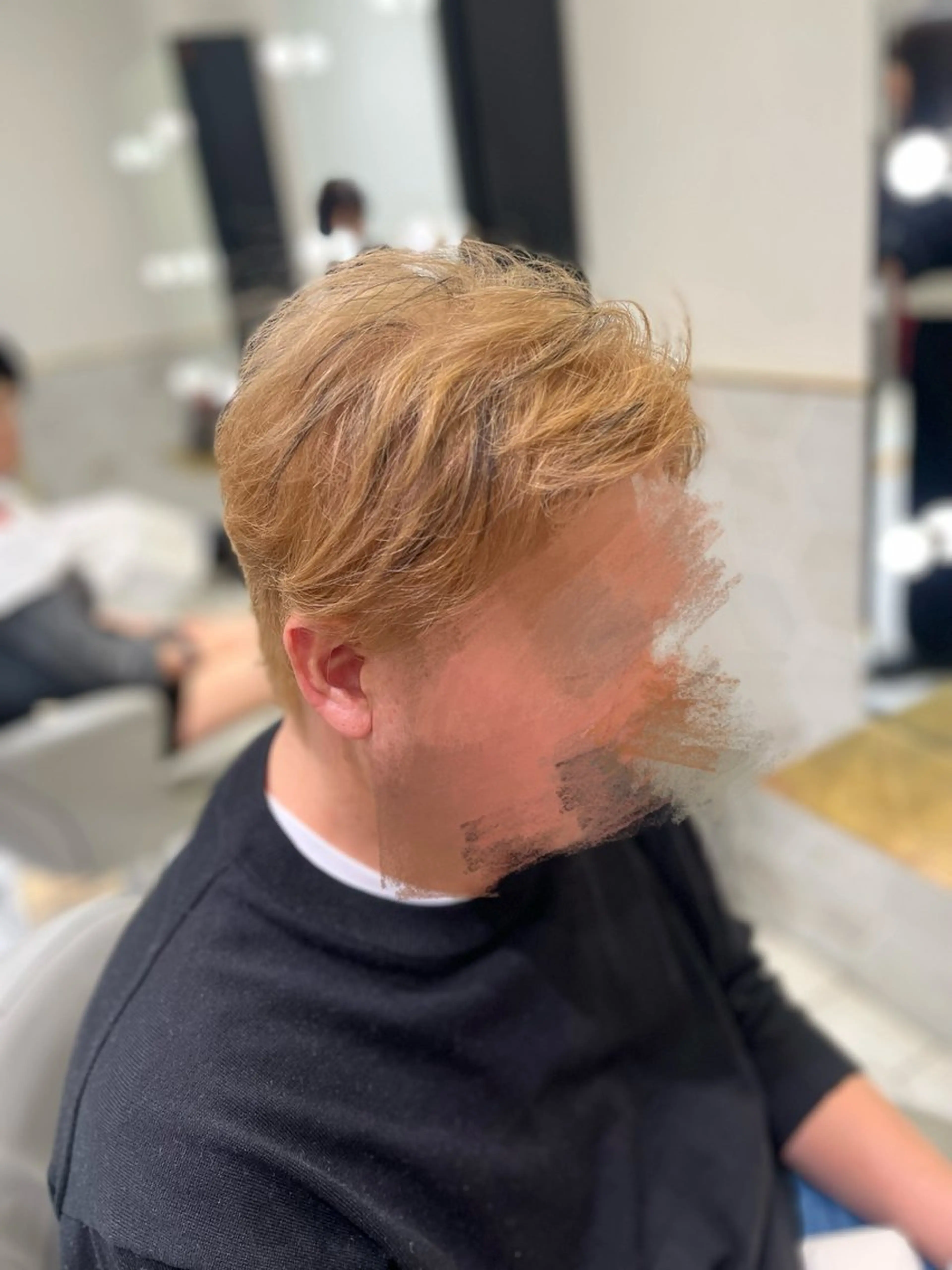 ショート カラー メンズ メンズブリーチ ブリーチ ヘアカラー 栄/透明感ツヤカラー /Kahoのヘアスタイル