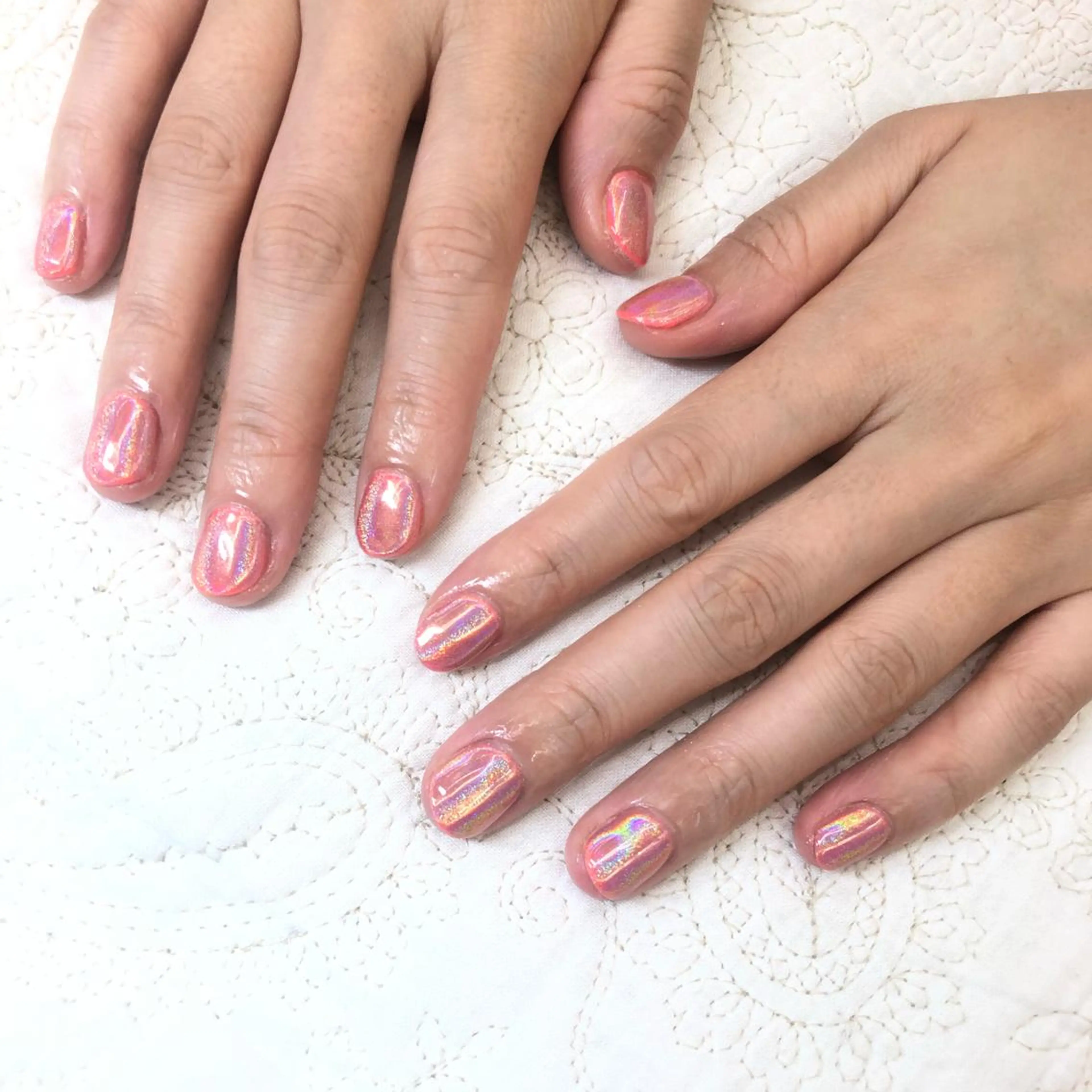 ネイル オレンジ ハンドネイル フットネイル 🎀AYAKO 🎀中韓ネイルのネイルデザイン