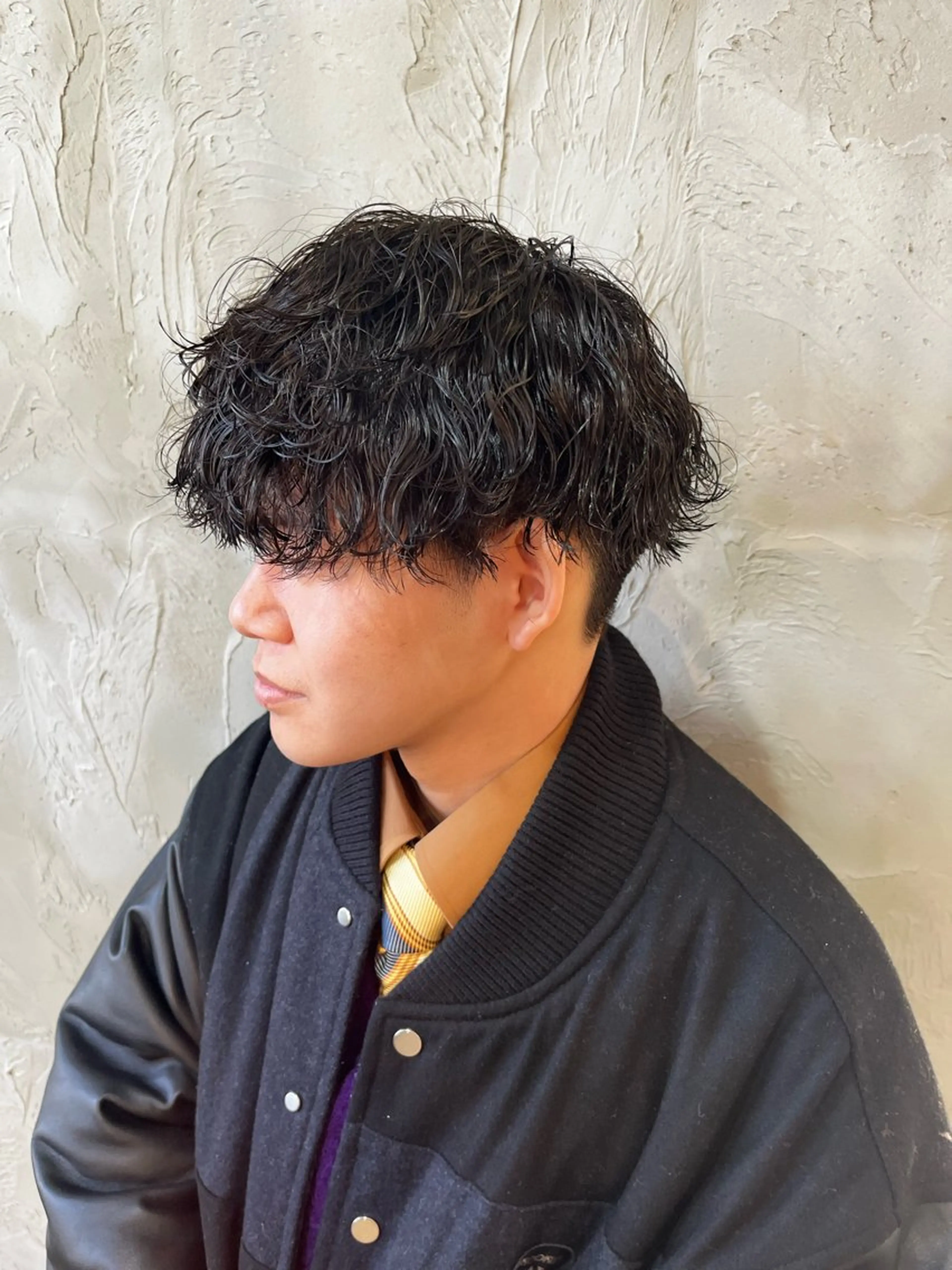 ショート パーマ メンズ メンズパーマ ツイストスパイラルパーマ 波巻きパーマ スパイラルパーマ 🟦ROOM MEN 瀬古　侑輝🟦のヘアスタイル