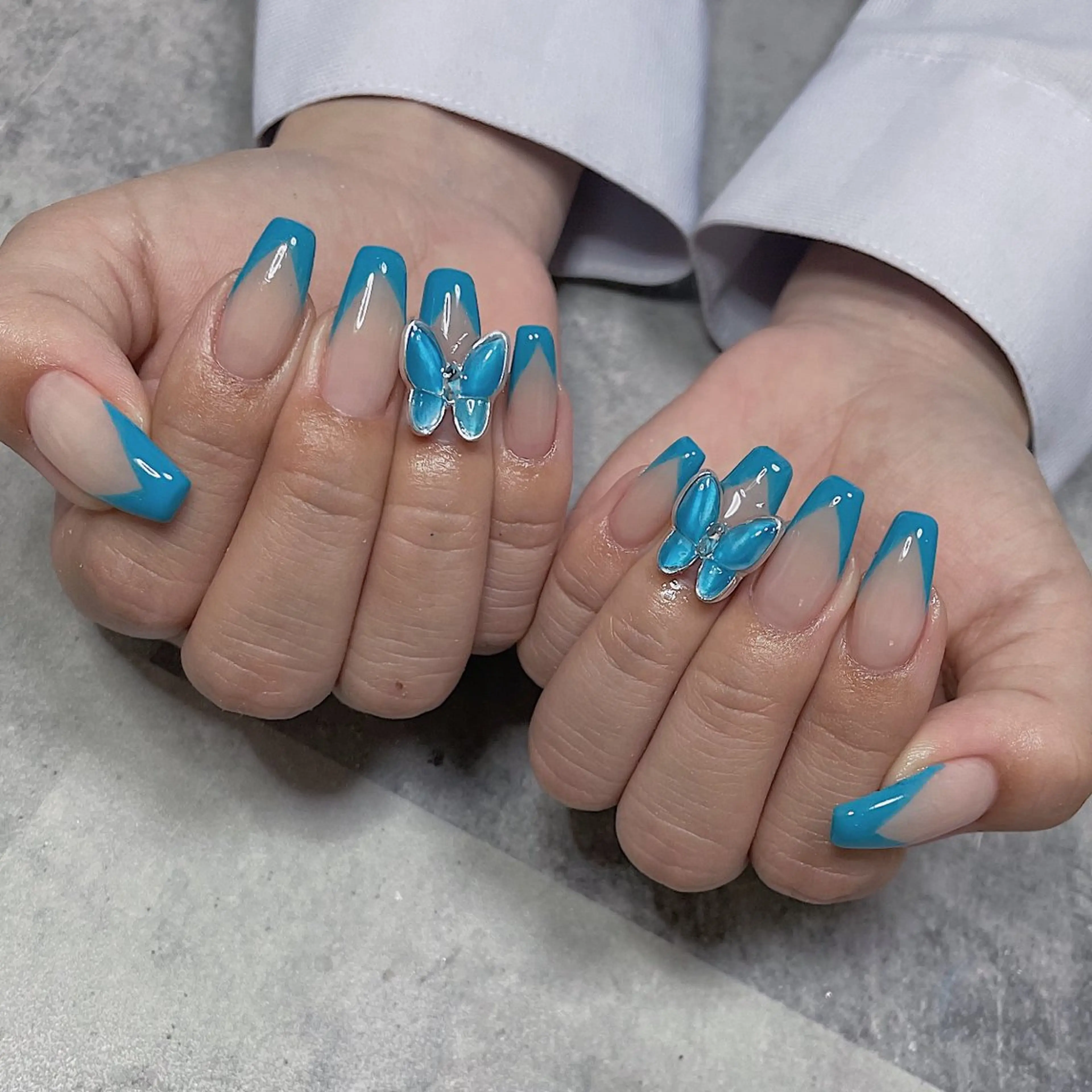 セミロング ハンドネイル SYU'NAIL /YUKIのネイルデザイン