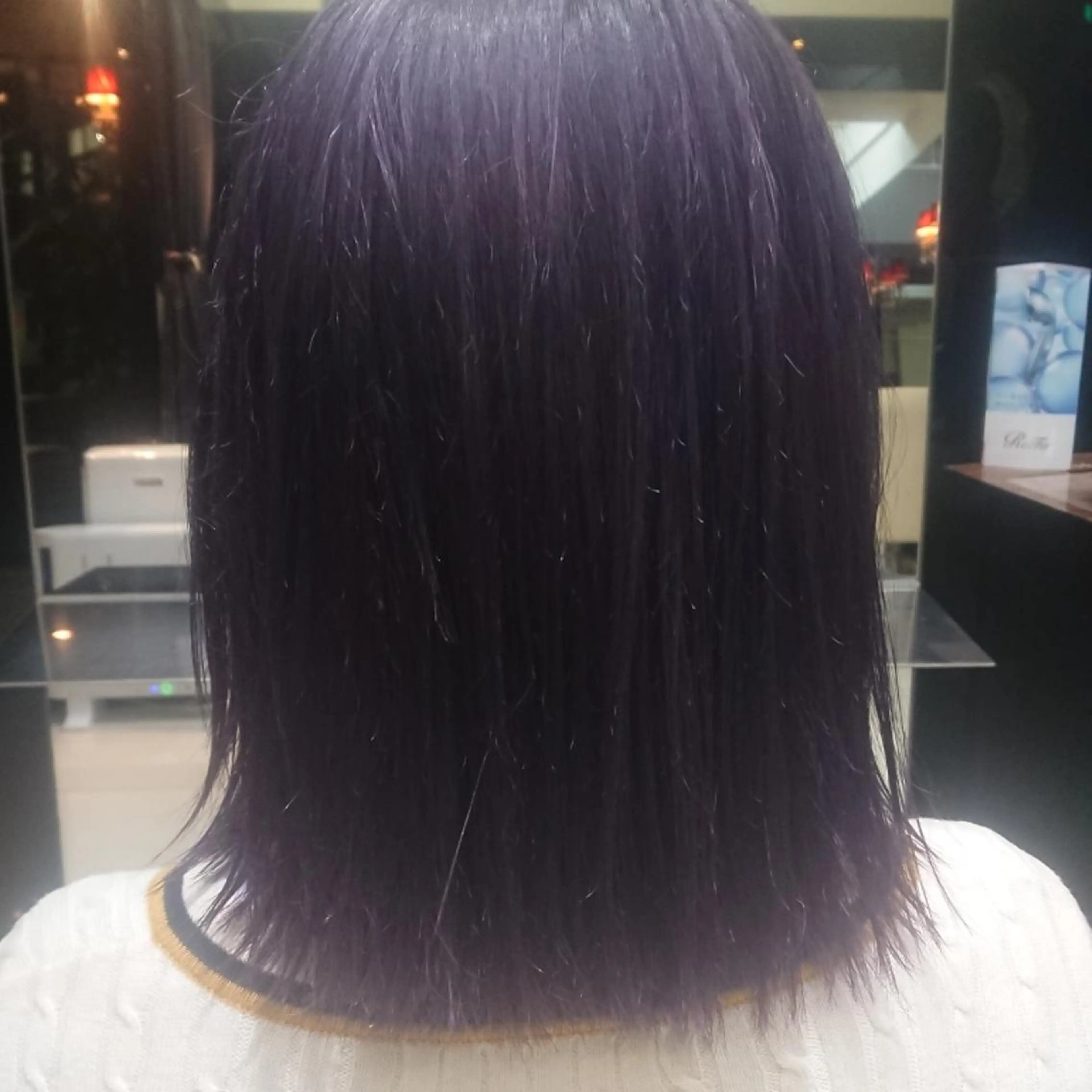 ミディアム カラー ラベンダーカラー パープルカラー 田邉 俊和のヘアスタイル