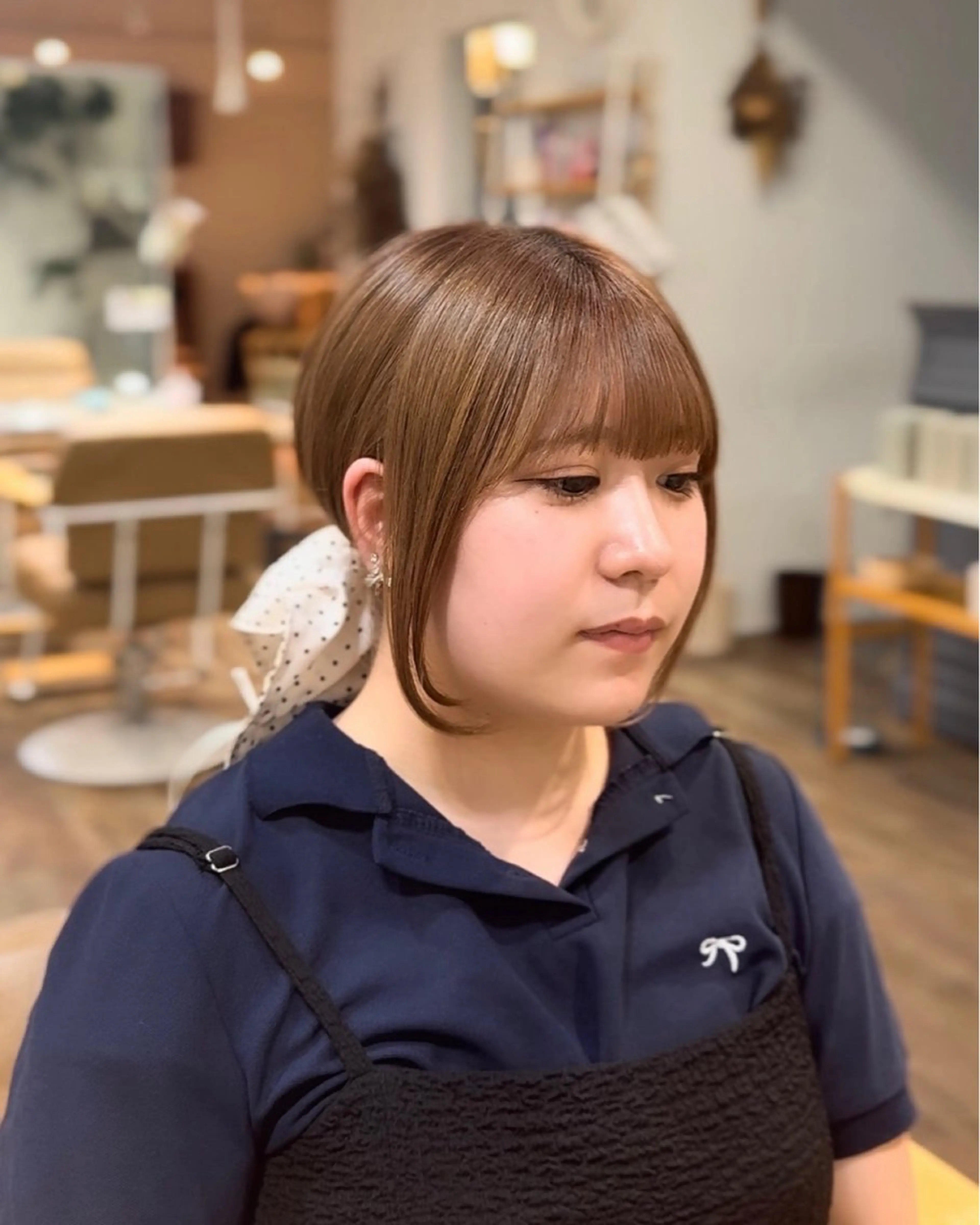 お顔周りローレイヤー🎀+髪質に合わせて選べるシャンプー・1stepトリートメントの写真