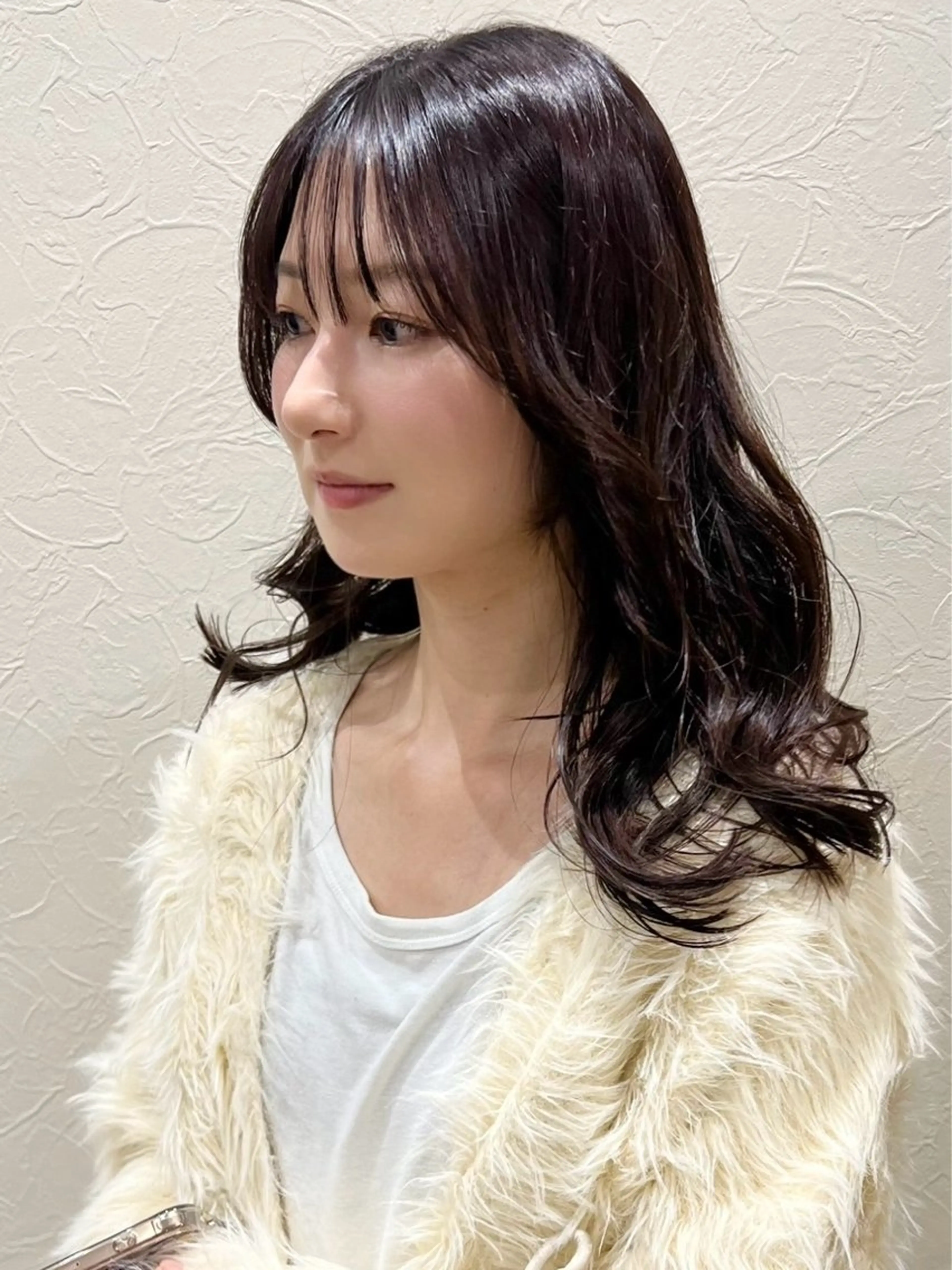 ロング カラー ブラウンカラー ラベンダーカラー 韓国風ヘア レイヤーカット カット ヘアカラー トリートメント Kasumi /伏見 /髪質改善/ロングのヘアスタイル