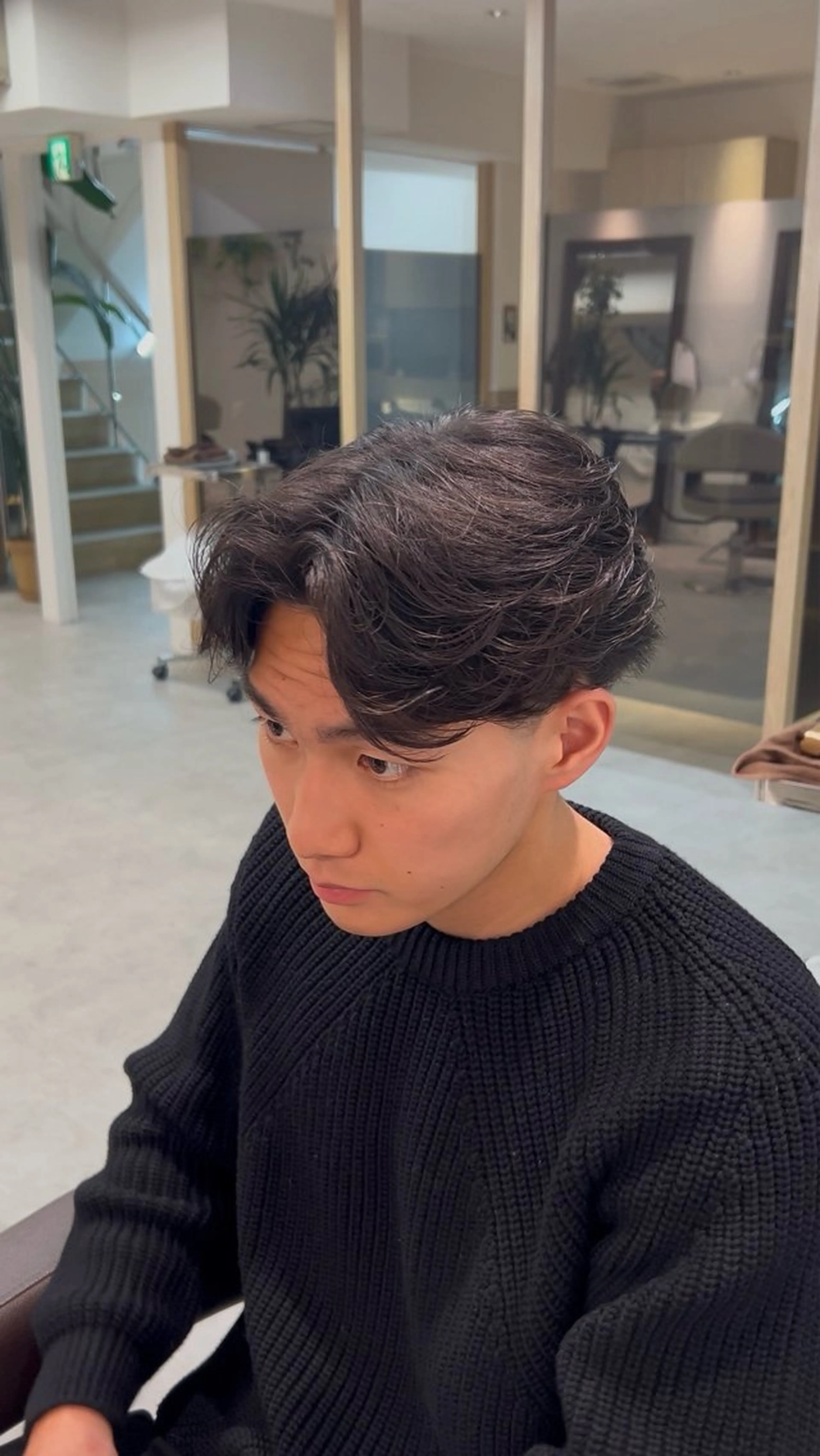 パーマ カット パーマ ニュアンスパーマ フェザーパーマ 楓河のヘアスタイル