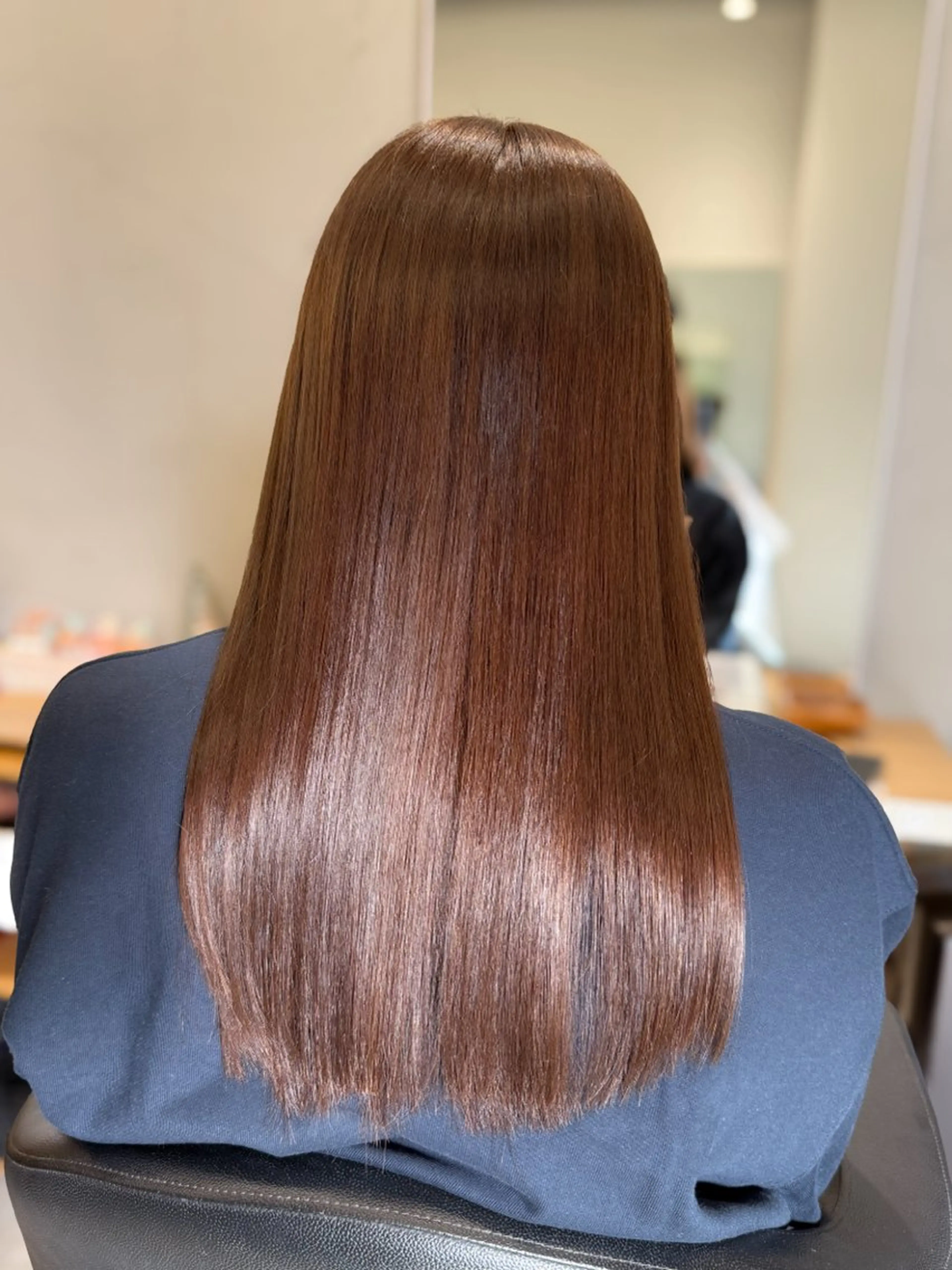 ロング カラー ブラウンカラー ピンクカラー ピンクブラウン 髪質改善 カット ヘアカラー 雰囲気似合わせ/永田 汰伊智/艶カラー🫧のヘアスタイル