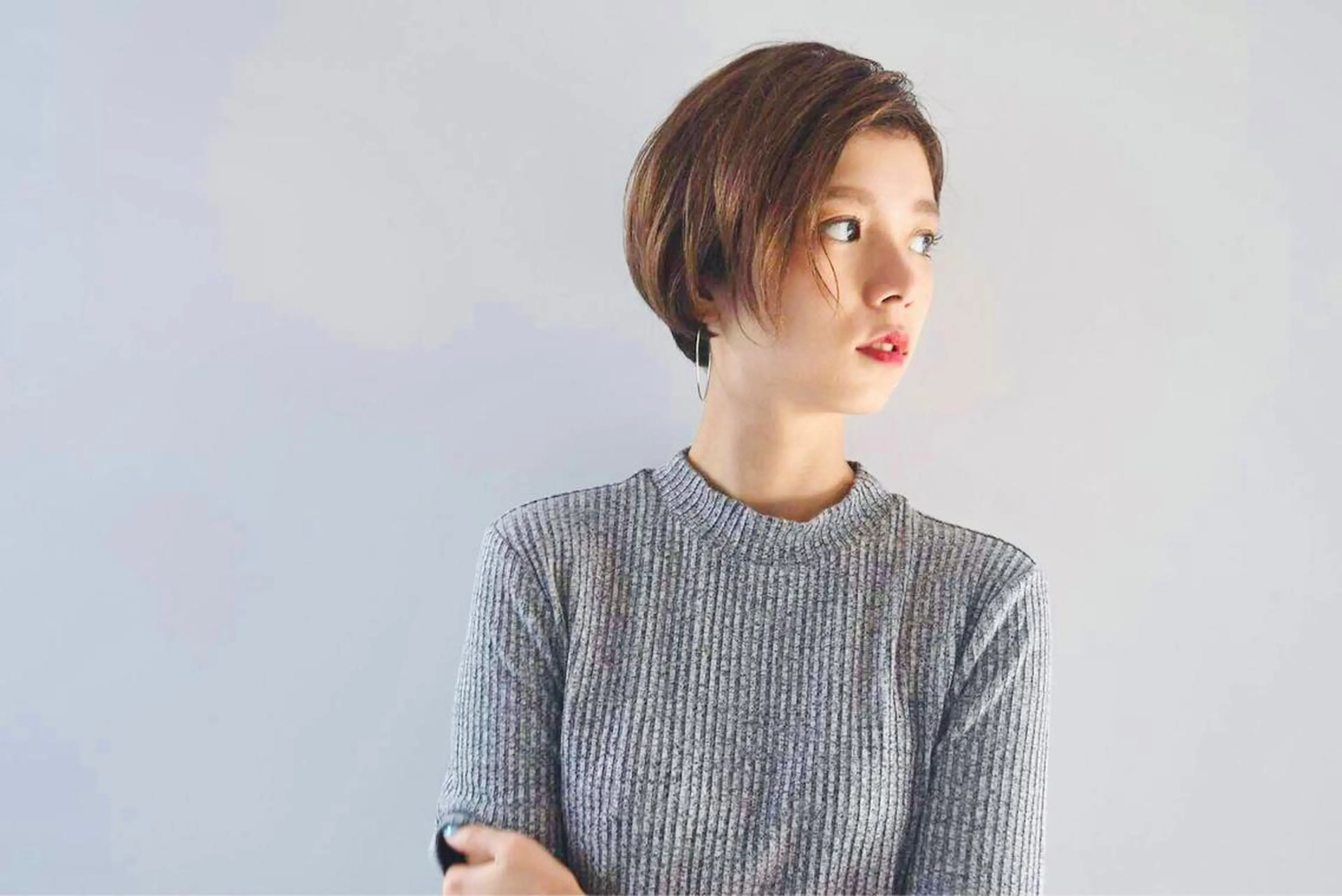 ショート ショートボブ ボブ ショートヘア hoNua. 栄/透明感カラーのヘアスタイル