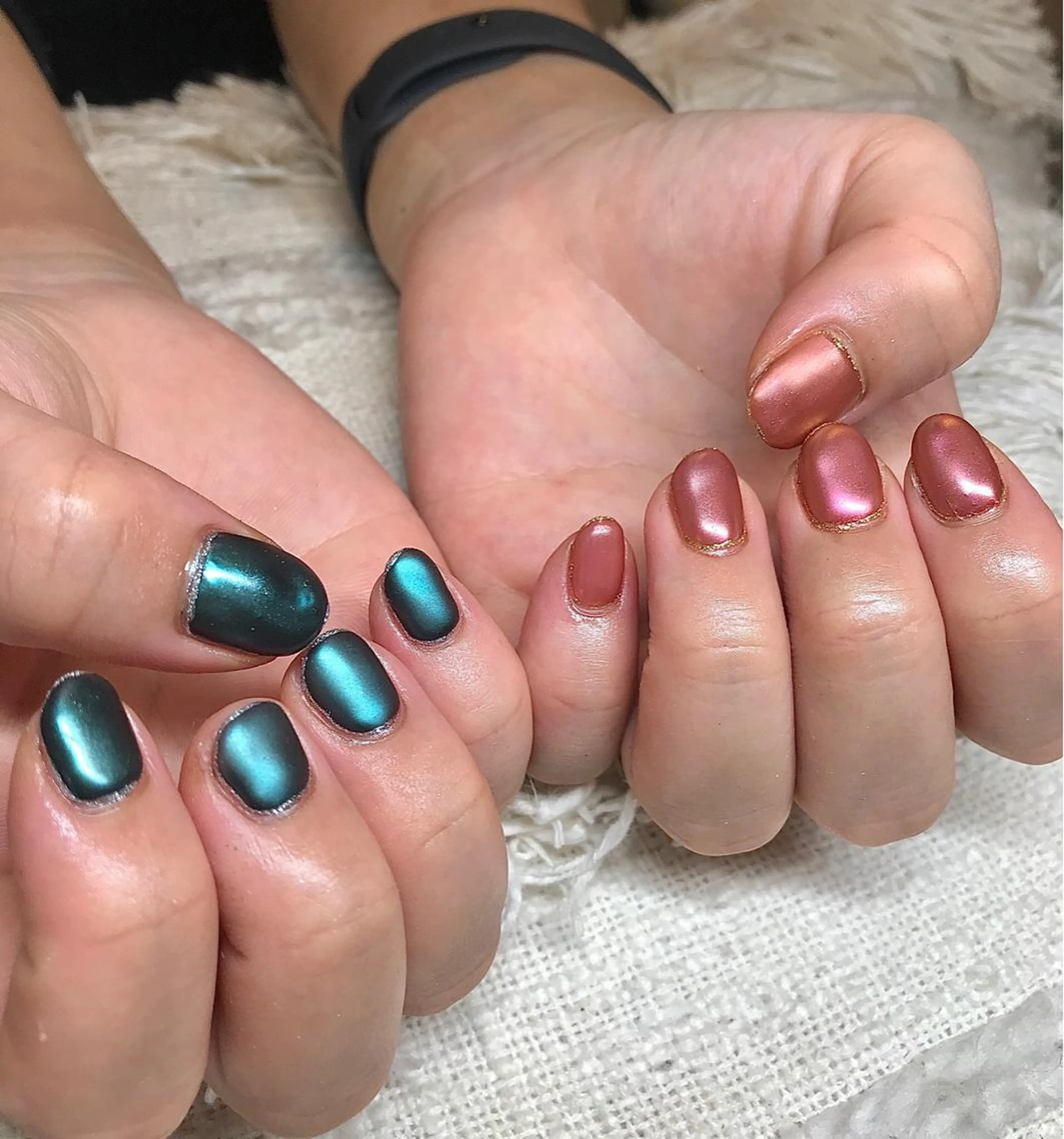 ショート カラー パーマ ヘアアレンジ ネイル マツエク・マツパ マットネイル nail&eye Aoのマツエク・マツパデザイン