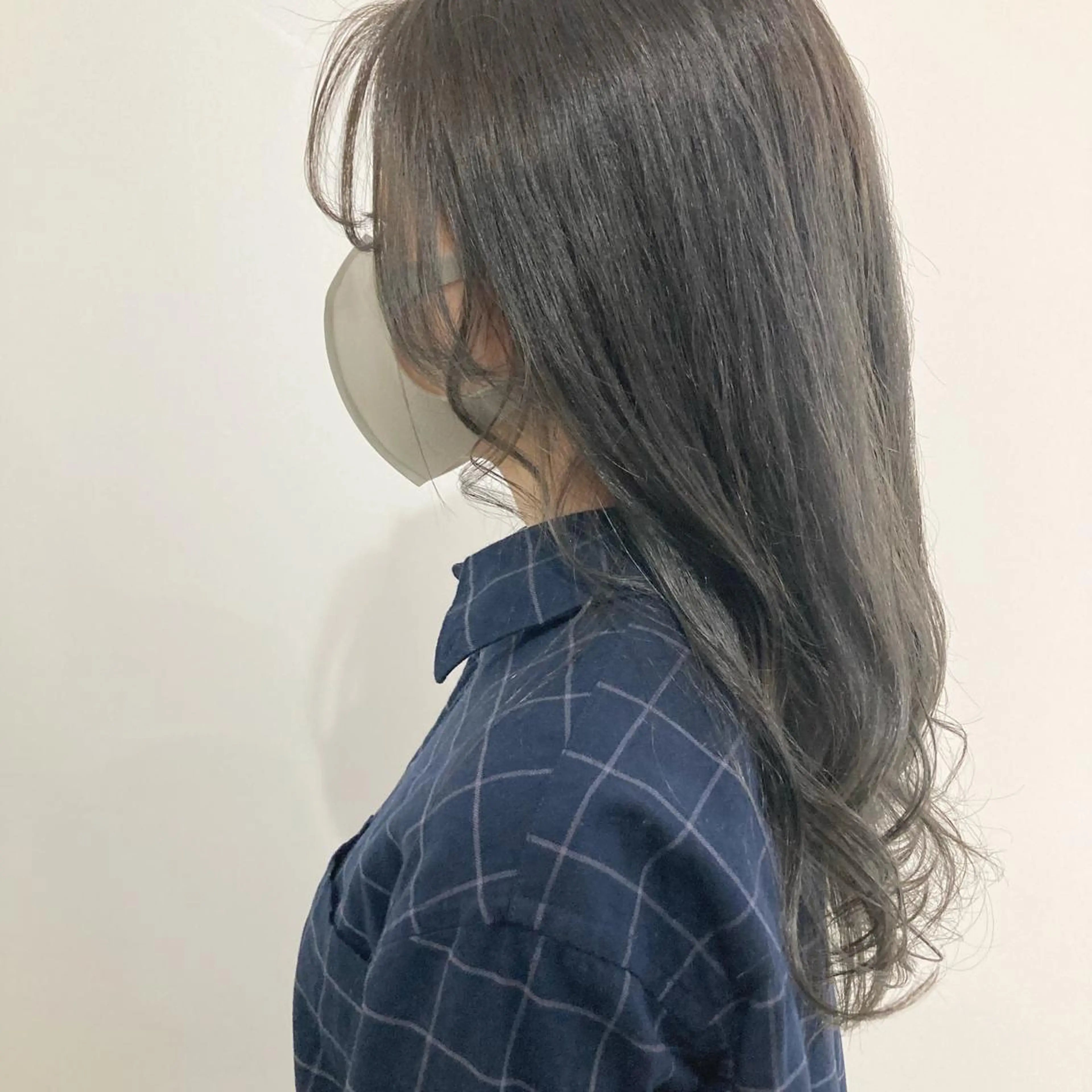 ミディアム カラー 顔周りカット お洒落パーマ/ 艶カラー/michiのヘアスタイル