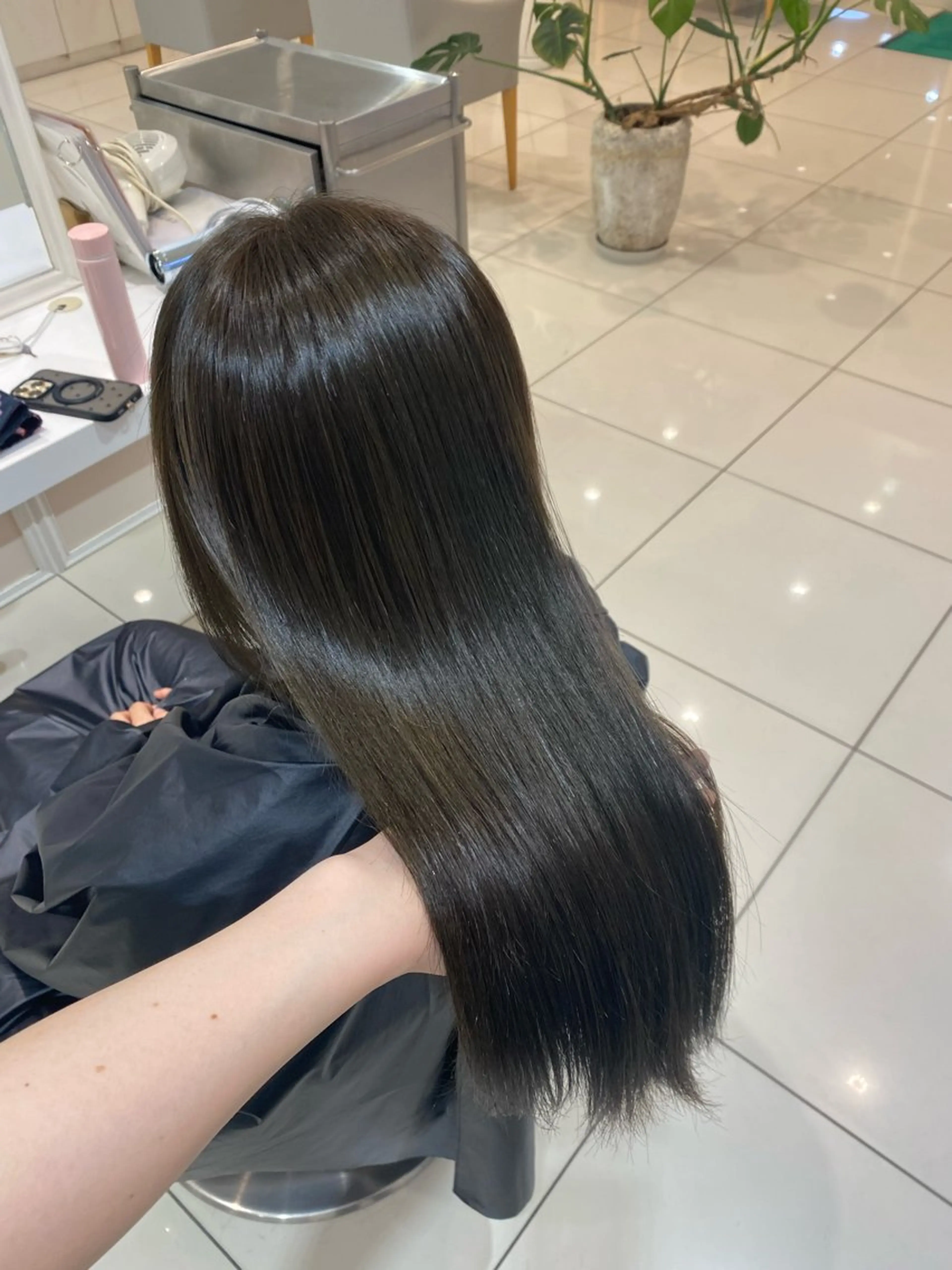 セミロング カラー ベージュカラー オリーブベージュ ヘアカラー 🎀TEN🎀 オリーブベージュのヘアスタイル