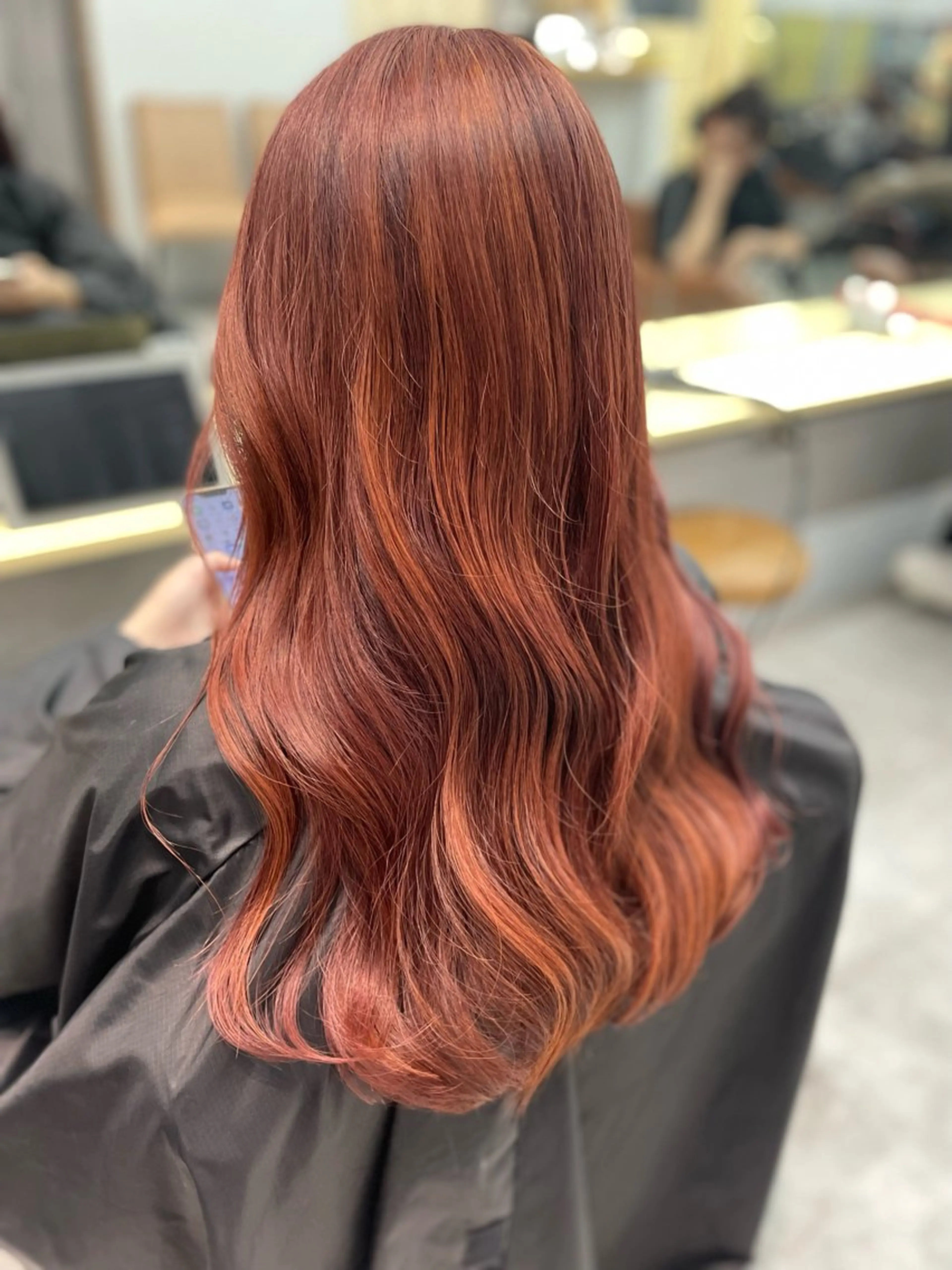 ロング 中原 栞奈のヘアスタイル