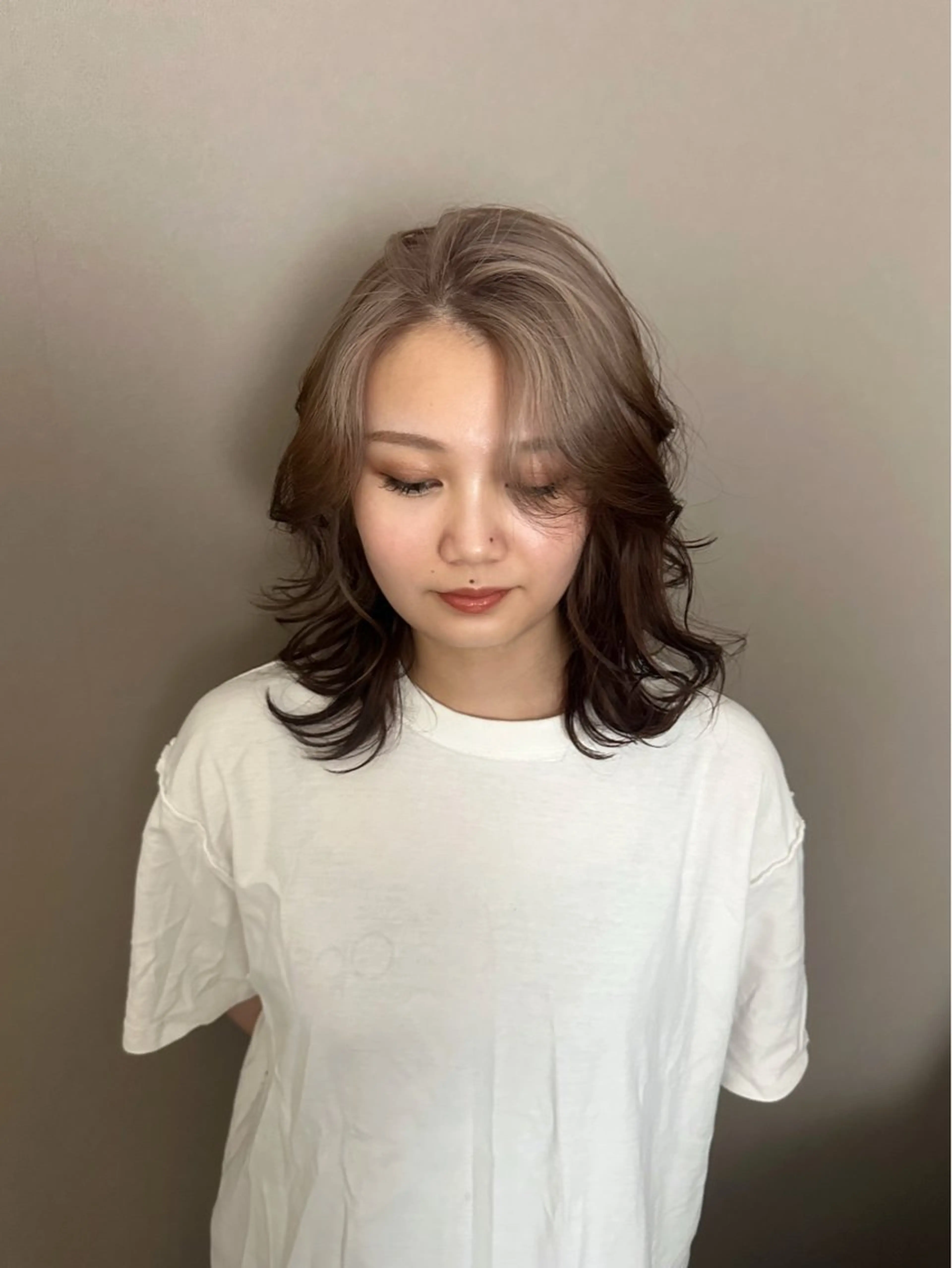 セミロング カラー OPShair所属・sion ✰デザインカラーのヘアスタイル