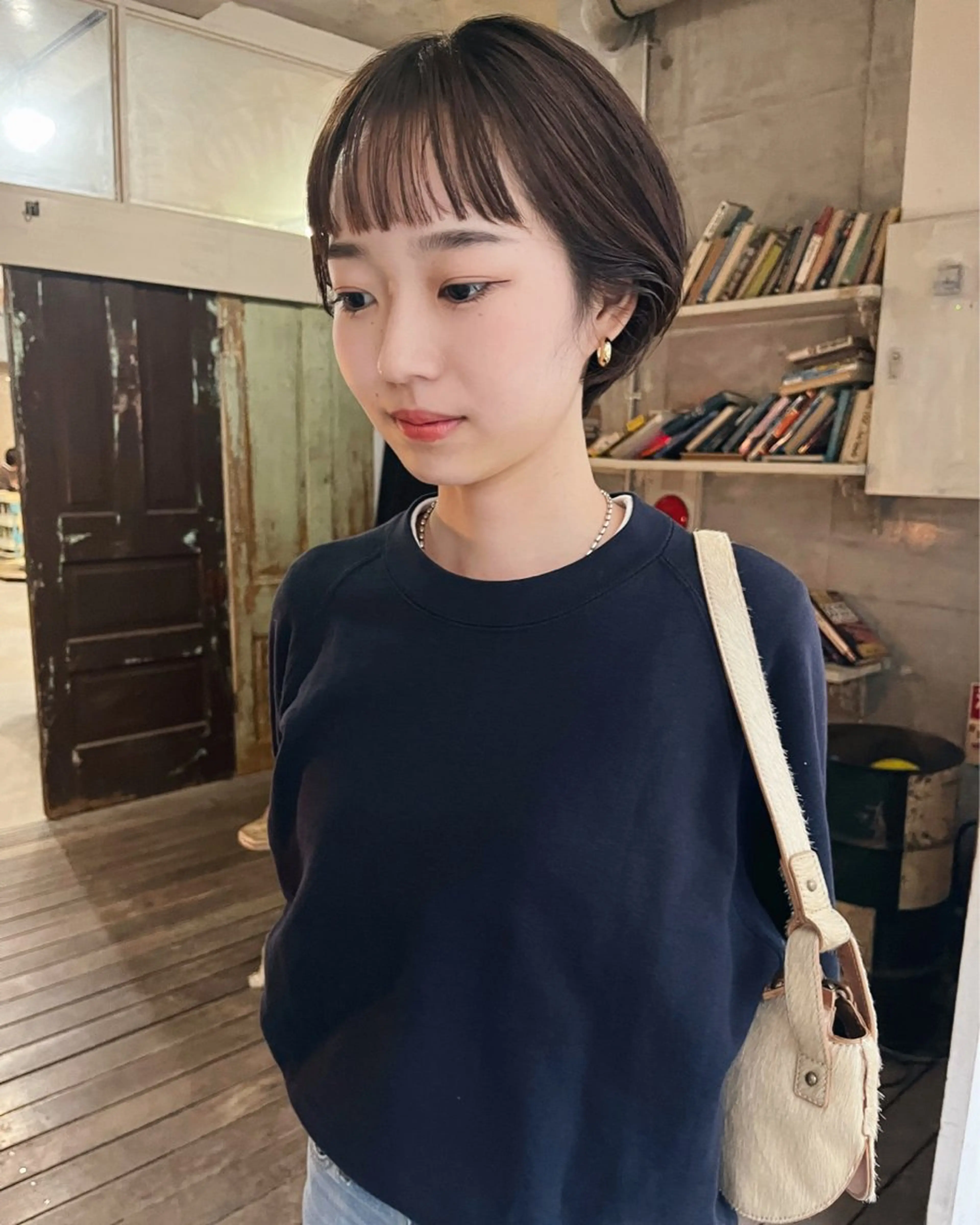 ショート カット ハイトーン/顔まわり レイヤー/YUKAのヘアスタイル