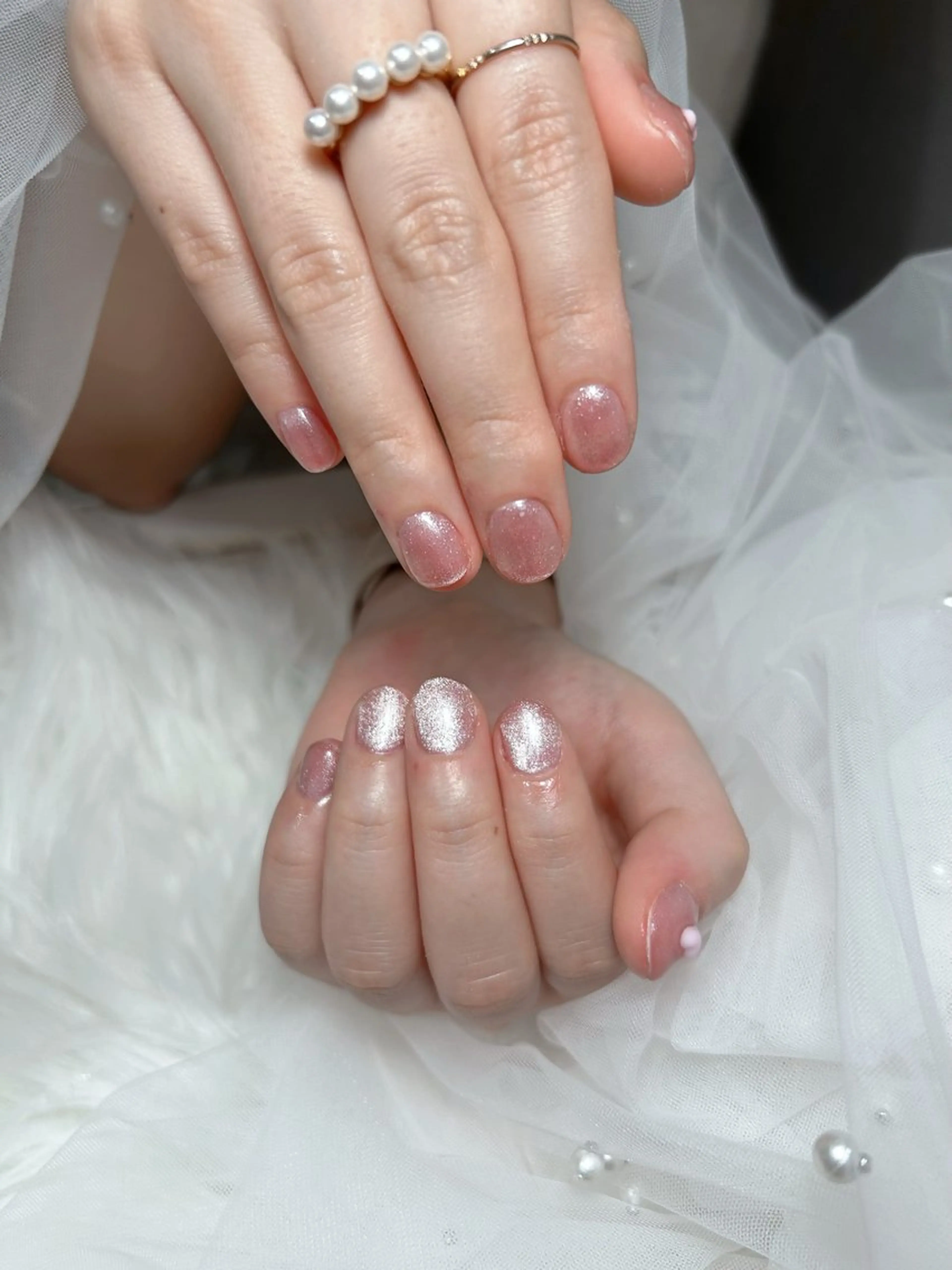 ネイル アートネイル チークネイル 桜ネイル フラッシュネイル ジェルネイル 🌈 Laule'aのネイルデザイン