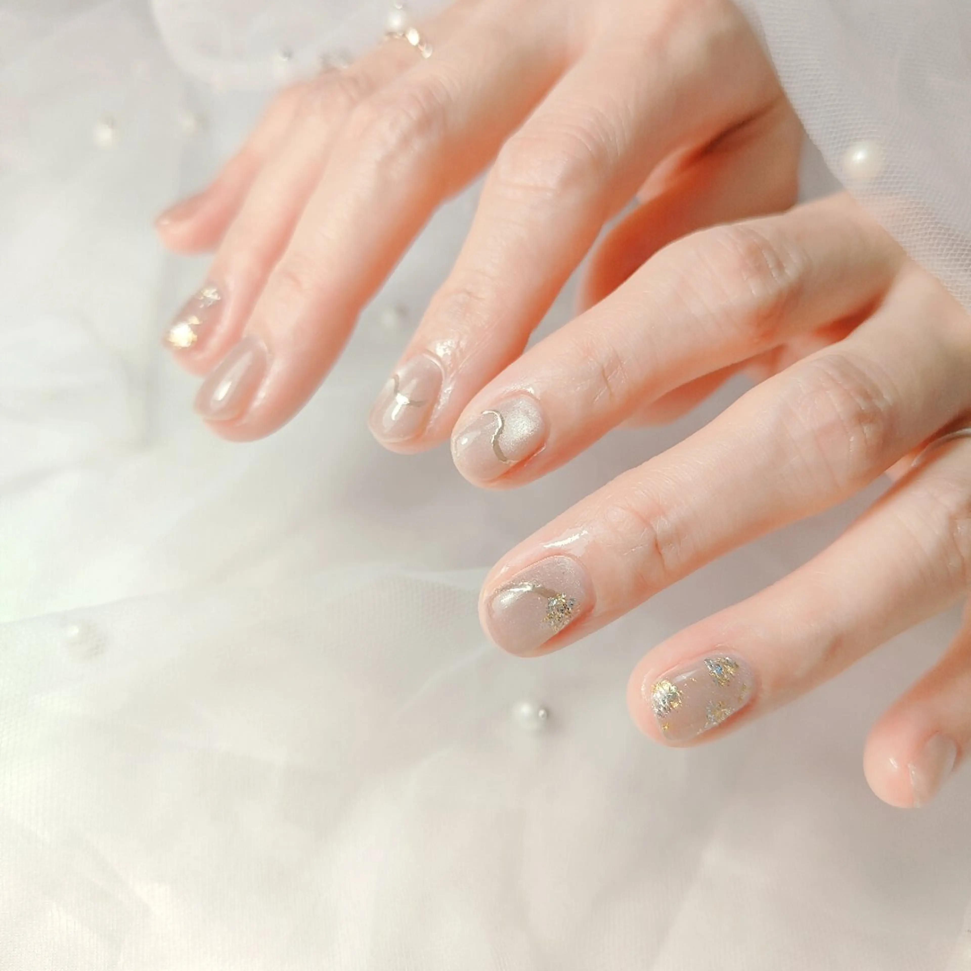 ネイル 持ち込み ハンドネイル CLEAR NAILのネイルデザイン