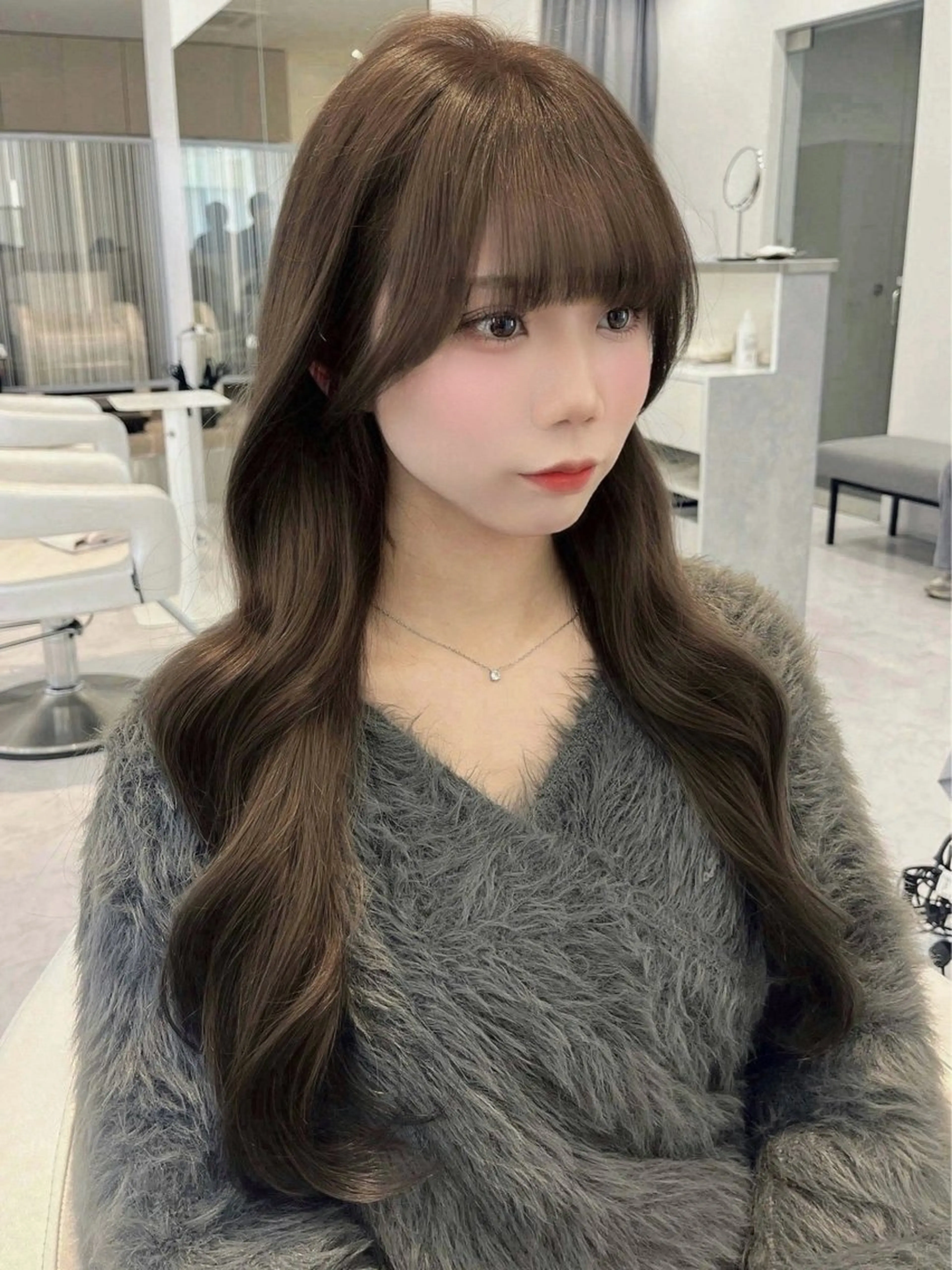 ロング カラー カット ヘアカラー トリートメント 石川 裕将のヘアスタイル