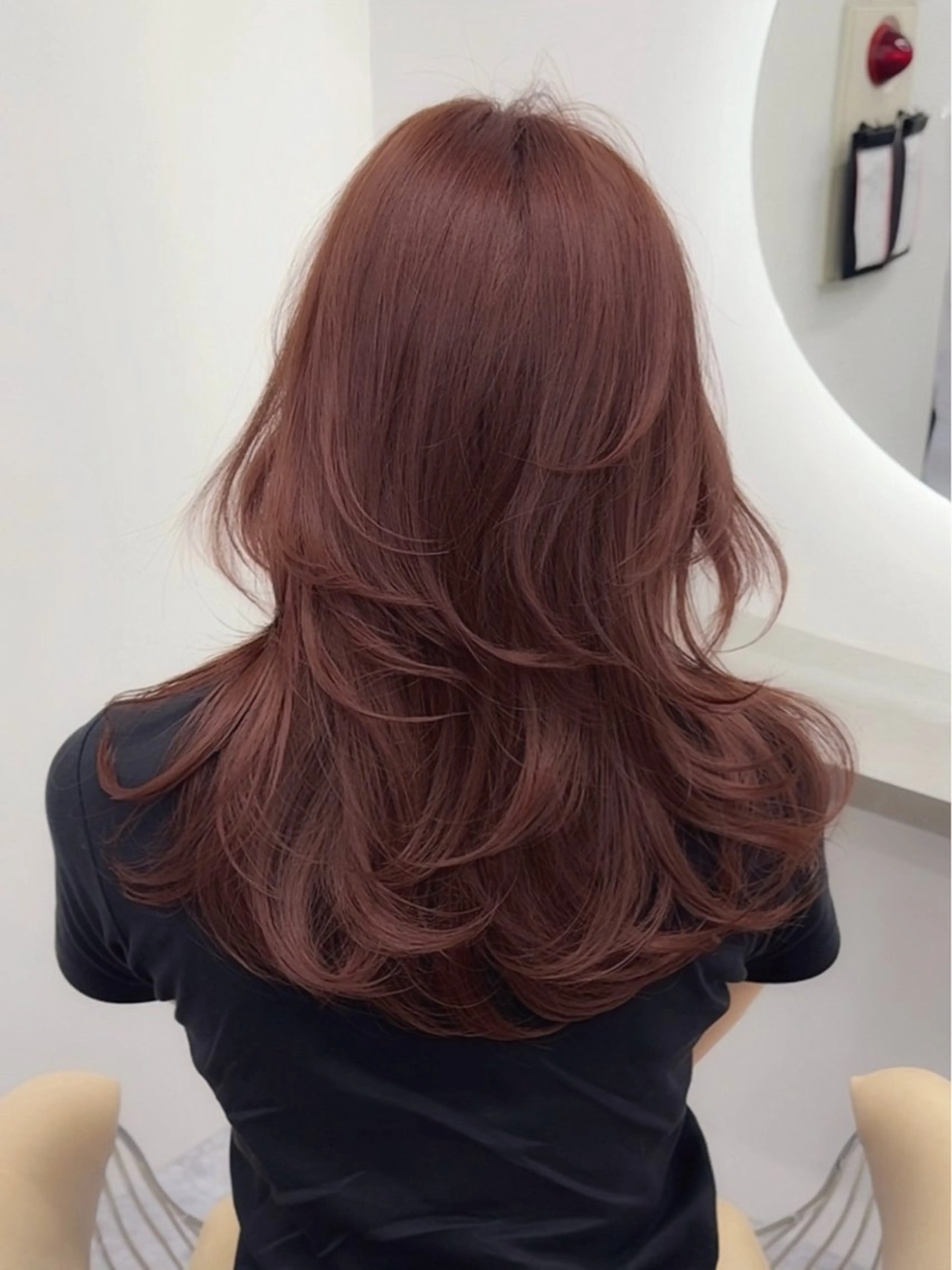 セミロング カラー ボブ くびれヘア レイヤーカット 佐藤 優真のヘアスタイル