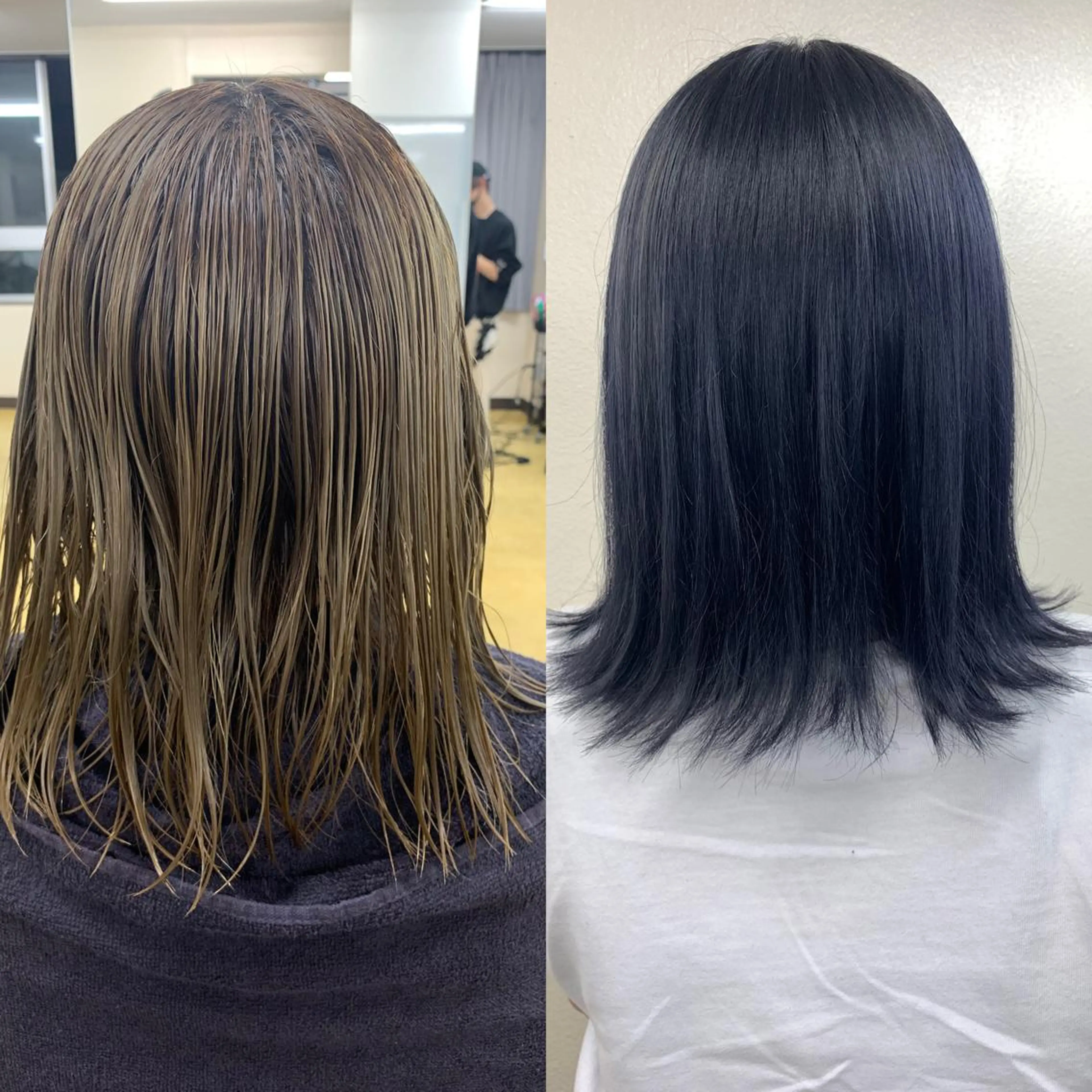 ロング カラー ヘアアレンジ ブルーカラー ブルージュ くすみミルクティー/ ブラウン🪡TOWAのヘアスタイル