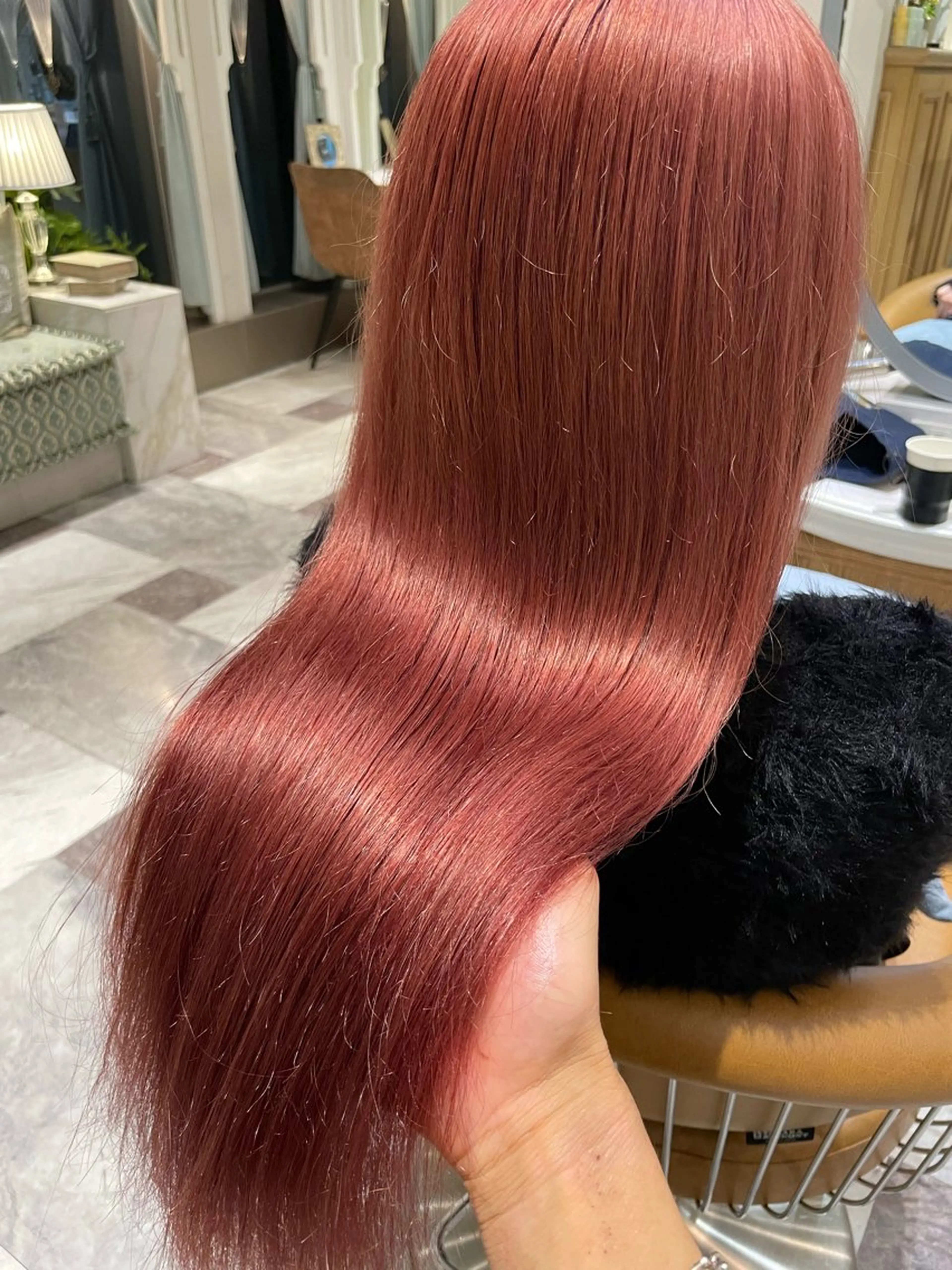 ロング カラー 脱白髪染め/ 髪質改善/ハクのヘアスタイル