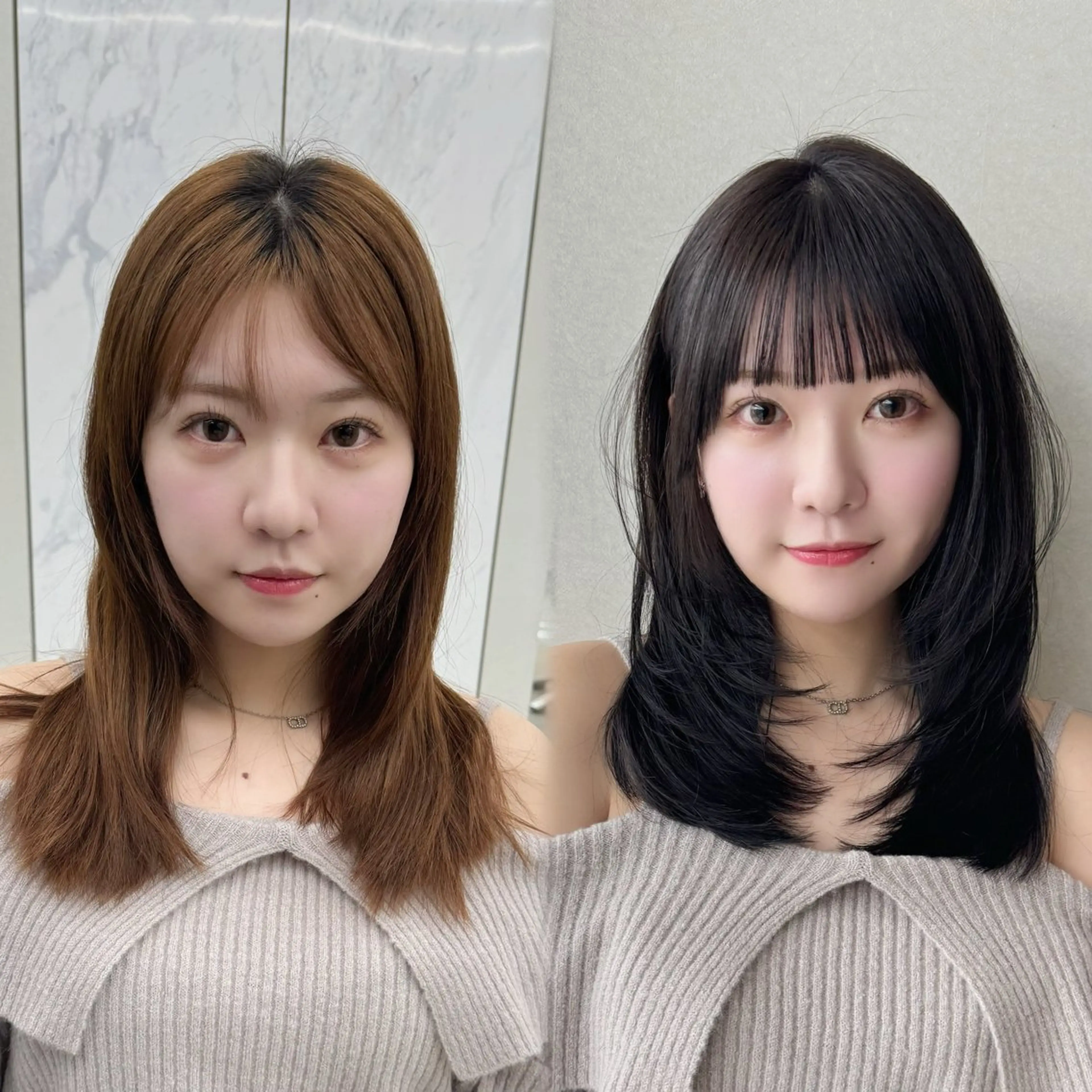 【ミニモ限定】前髪、顔まわりカット+透明感カラーの写真