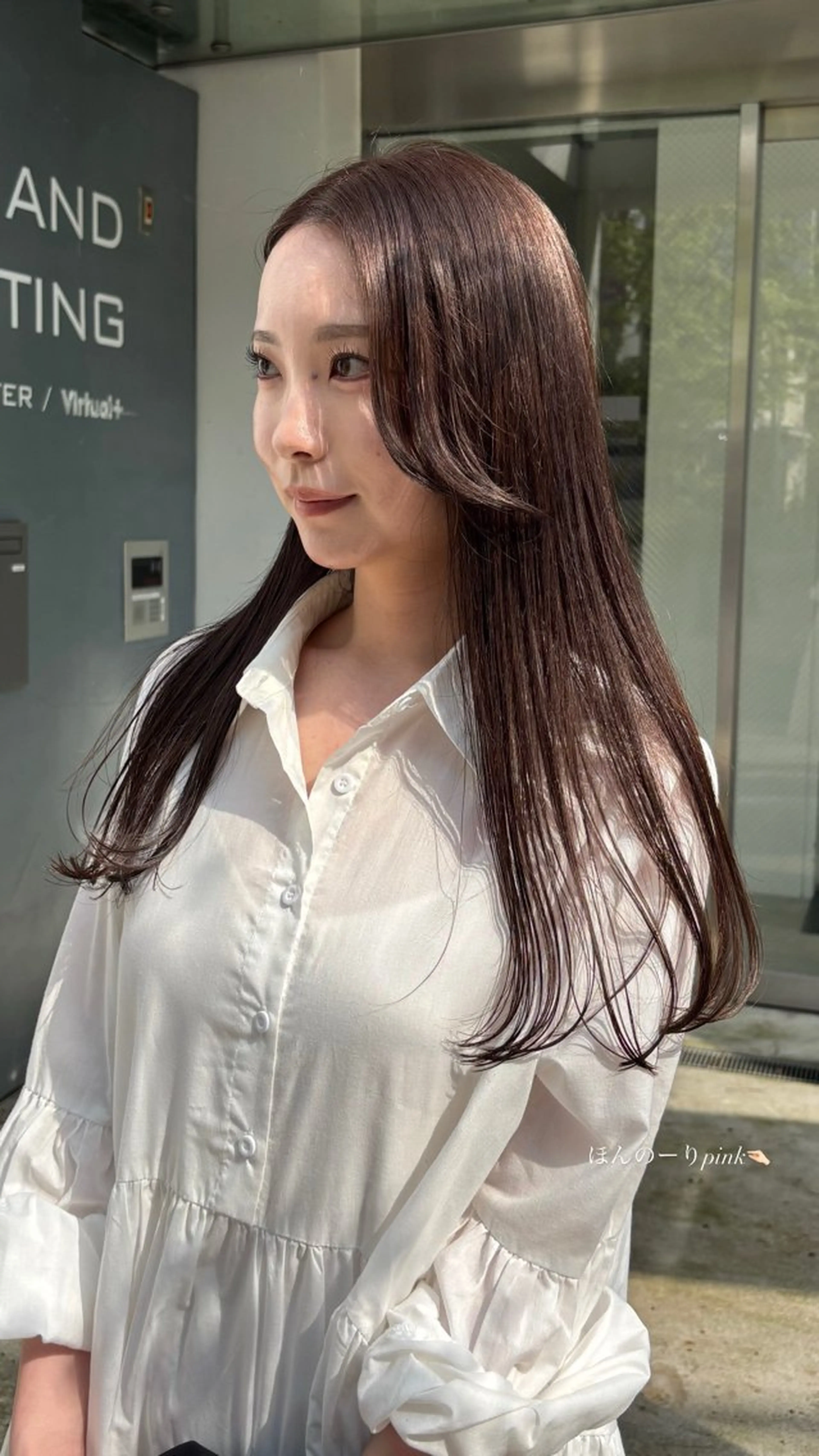 ロング カラー カット ヘアカラー トリートメント ヘッドスパ オリーブ/縮毛♡ Natsuno🩰のヘアスタイル