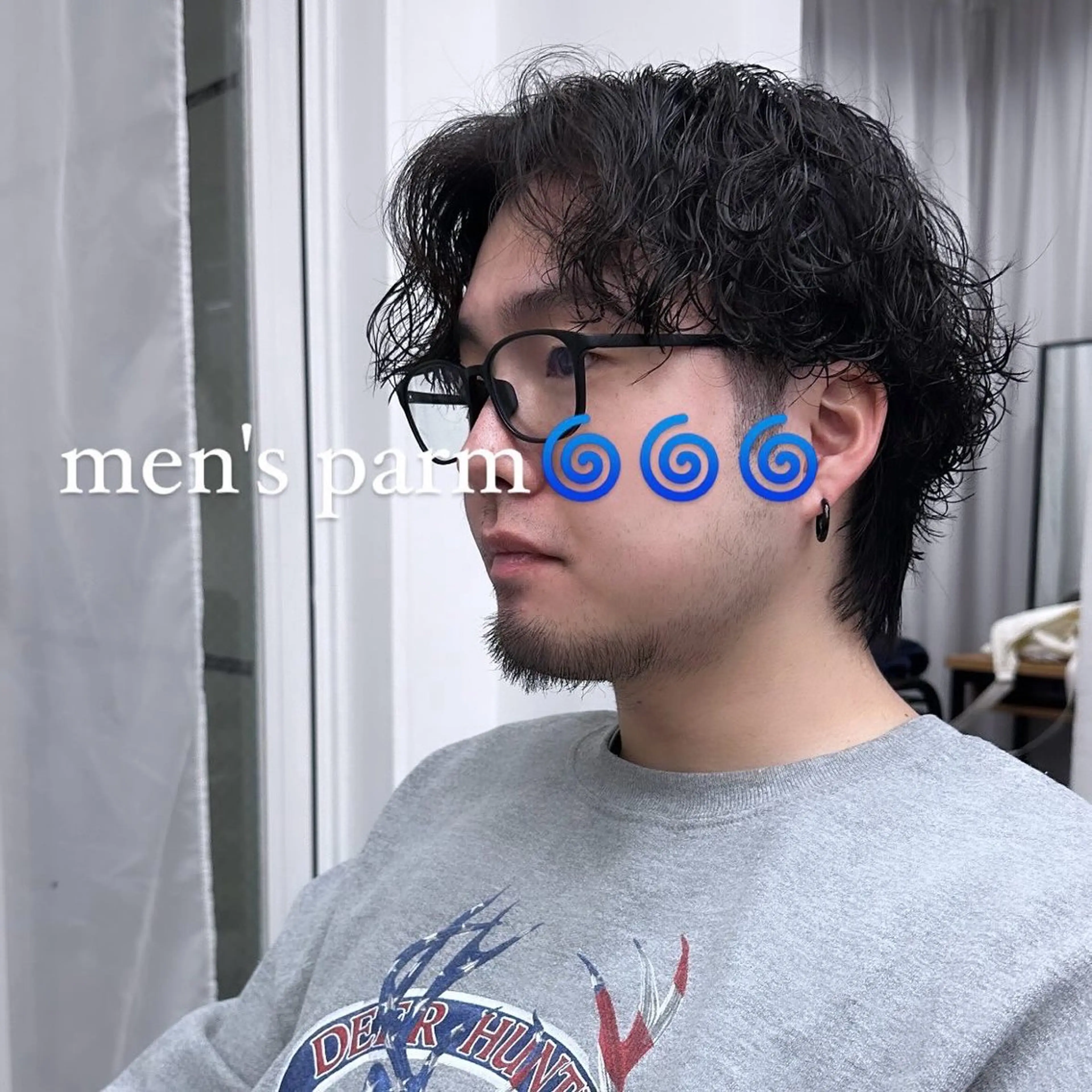 メンズ カット パーマ 満足度No.1🐥❕ 平島 凪紗のヘアスタイル