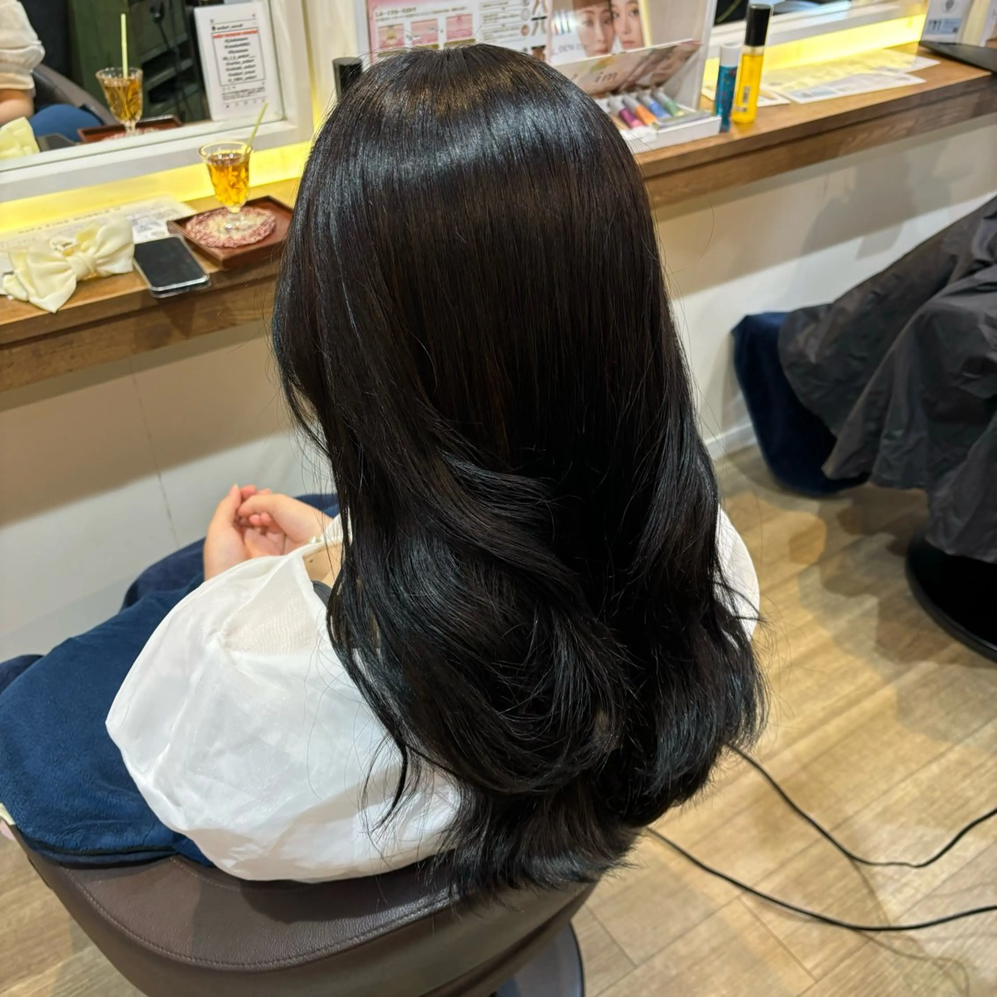 セミロング ヘアカラー 🎀ハイトーン/ 艶カラー/夕月🎀のヘアスタイル