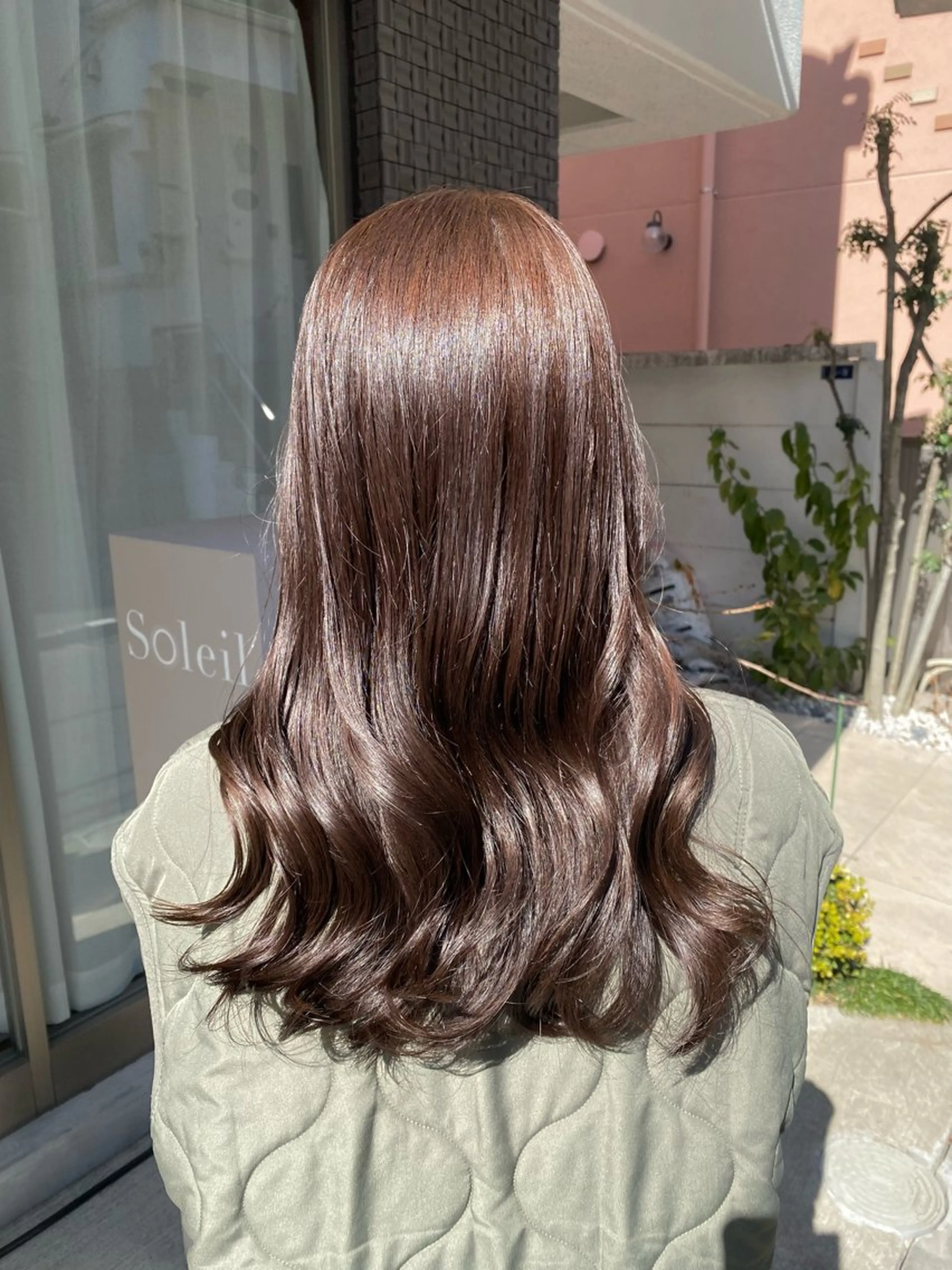 セミロング カラー ブラウンカラー ショコラブラウン カット ヘアカラー トリートメント グレージュ/透明感/ 韓国ヘア/RISAのヘアスタイル