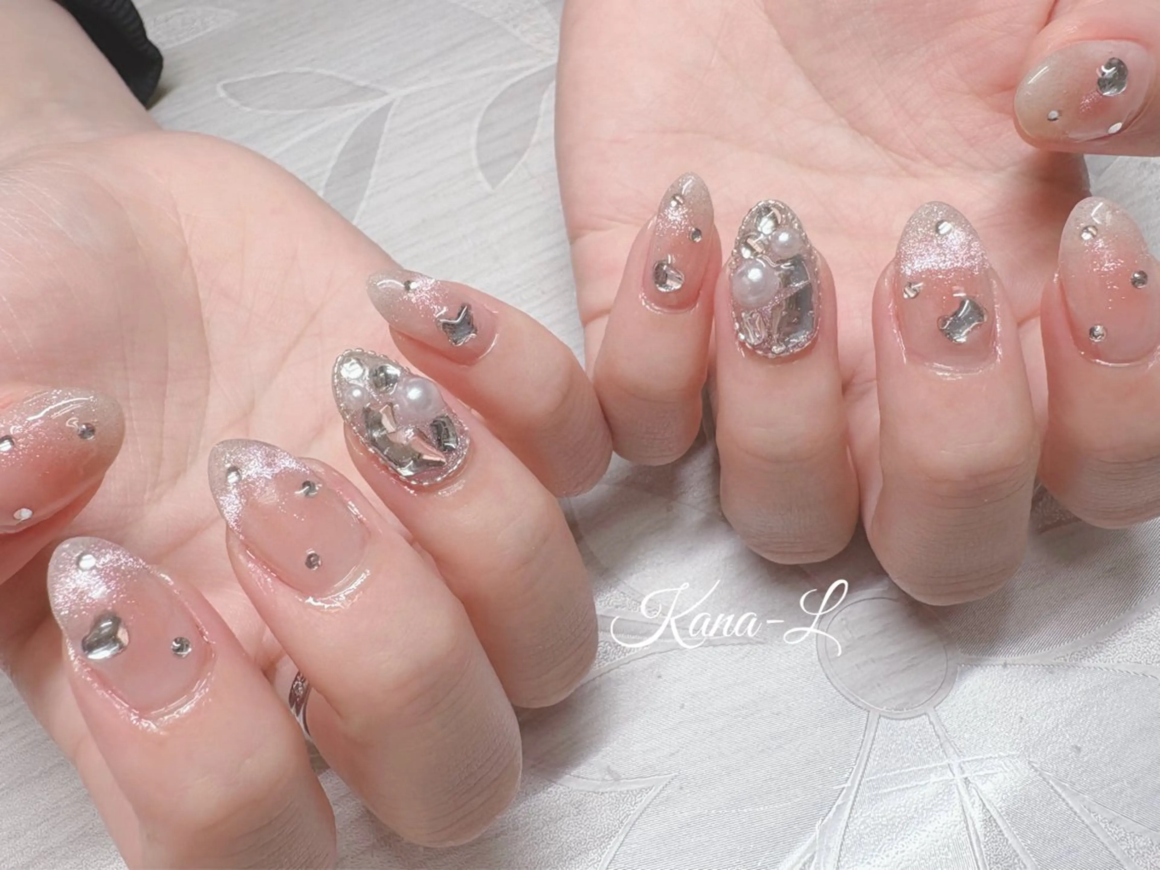 ネイル ジェルネイル 韓国ネイル パラジェル ワンホンネイル 芦辺 香奈のネイルデザイン