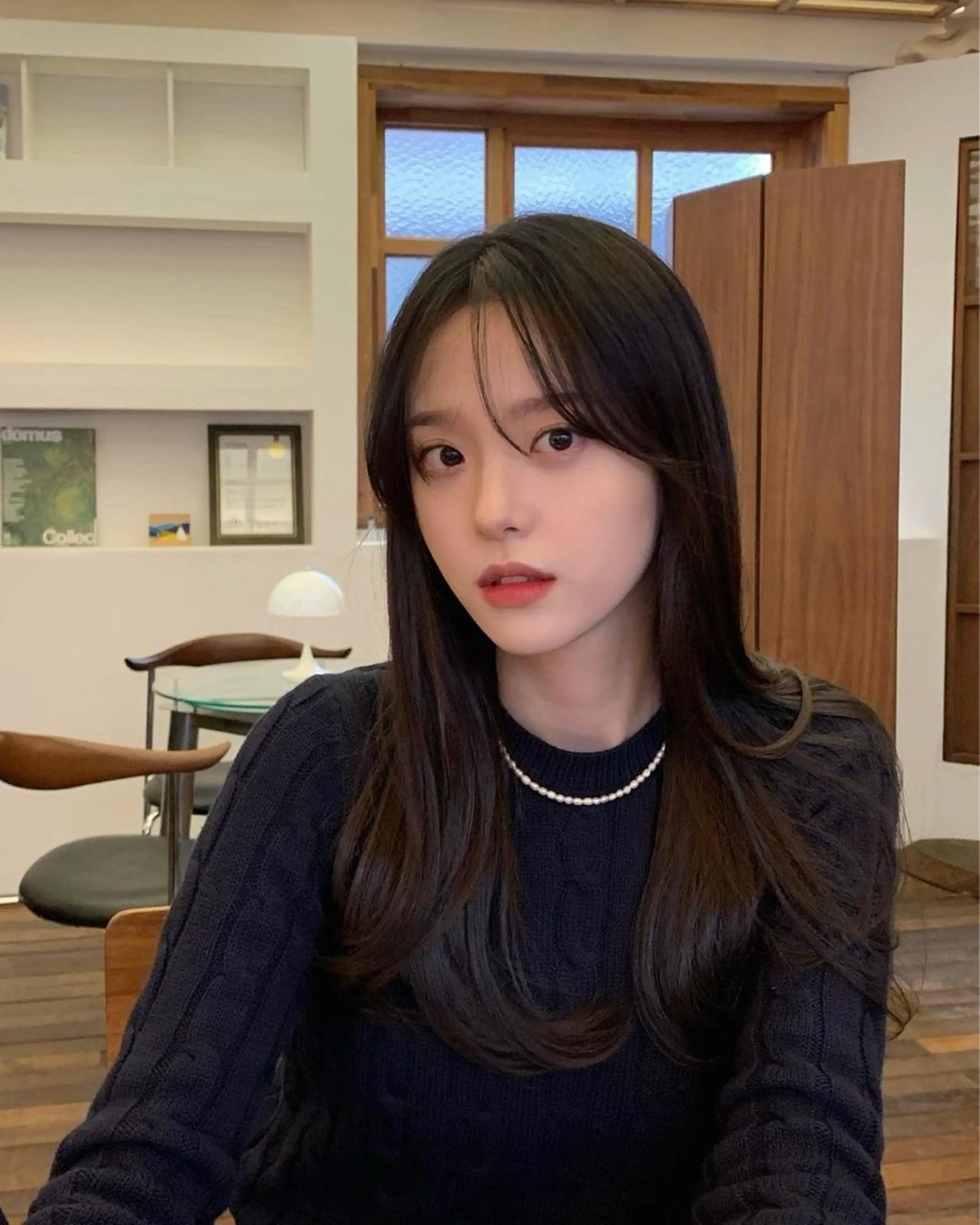 ロング カラー カット ヘアカラー トリートメント 莉乃/縮毛矯正/髪質 改善/艶カラーのヘアスタイル