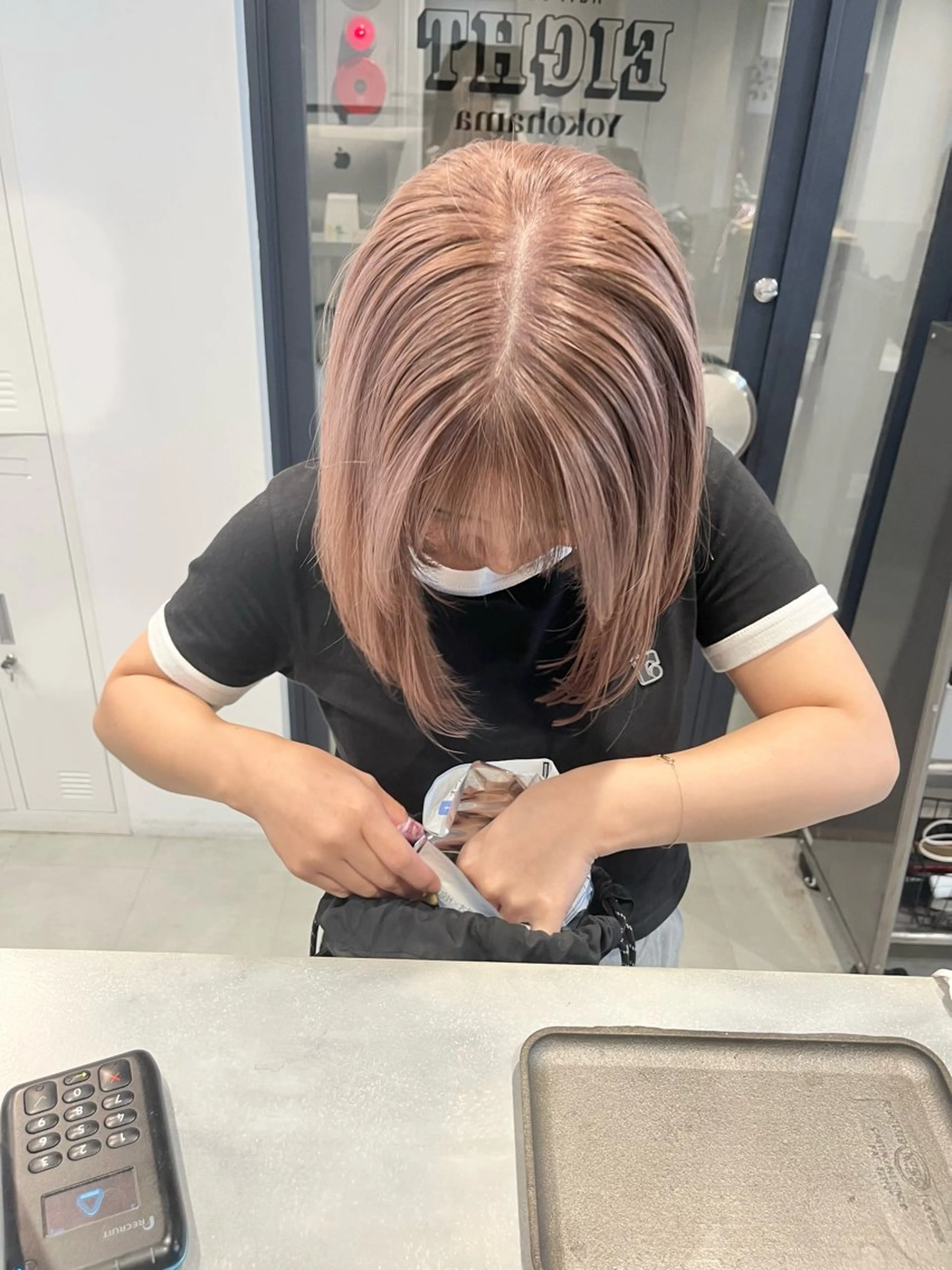 ショート カラー ベージュカラー ピンクカラー ピンクベージュ カット ヘアカラー 🌷レイヤーカット/ フルキシオリ🌷のヘアスタイル