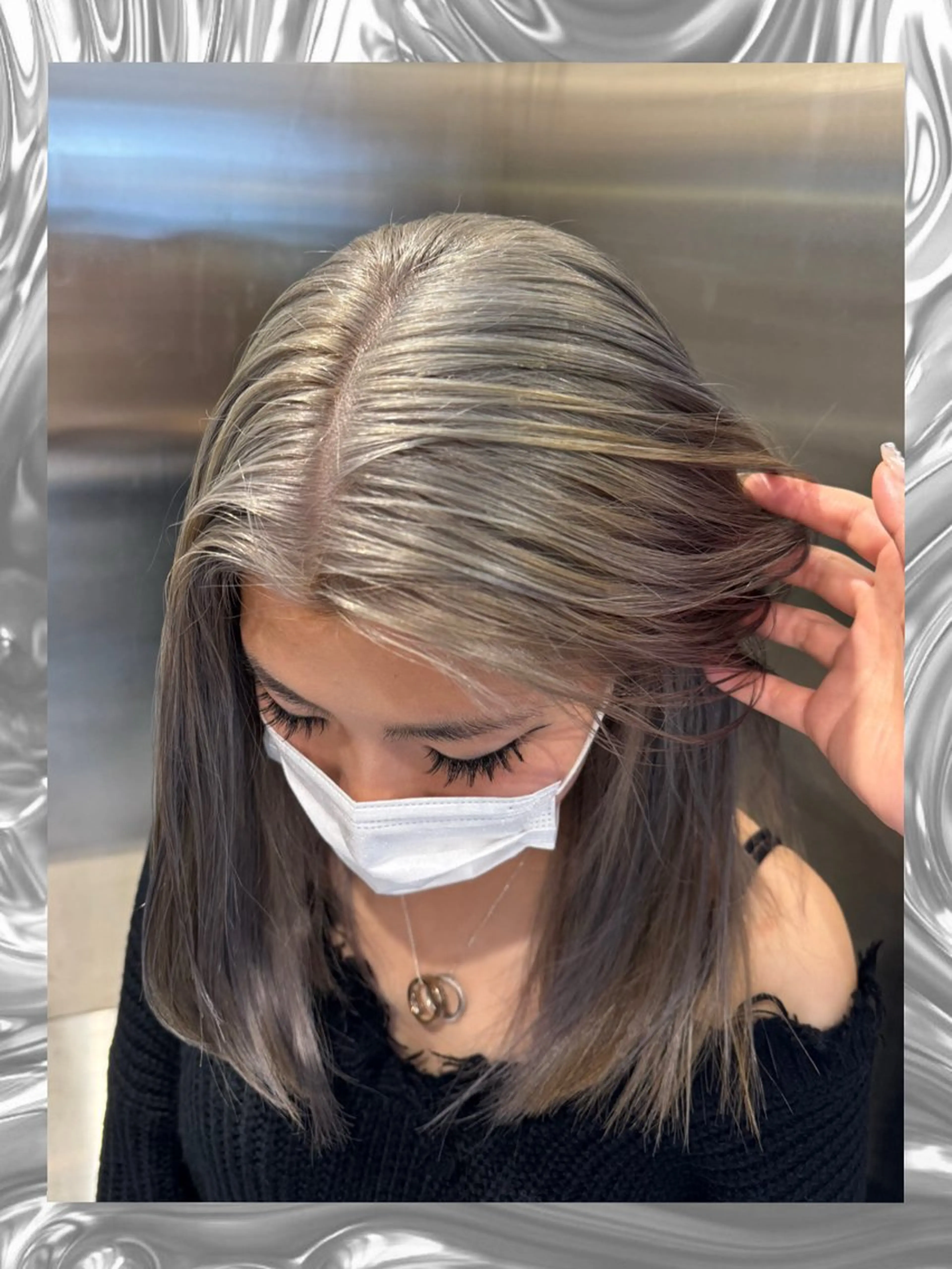 セミロング 🩵yuribou ／カラー／ボブ🩵のヘアスタイル