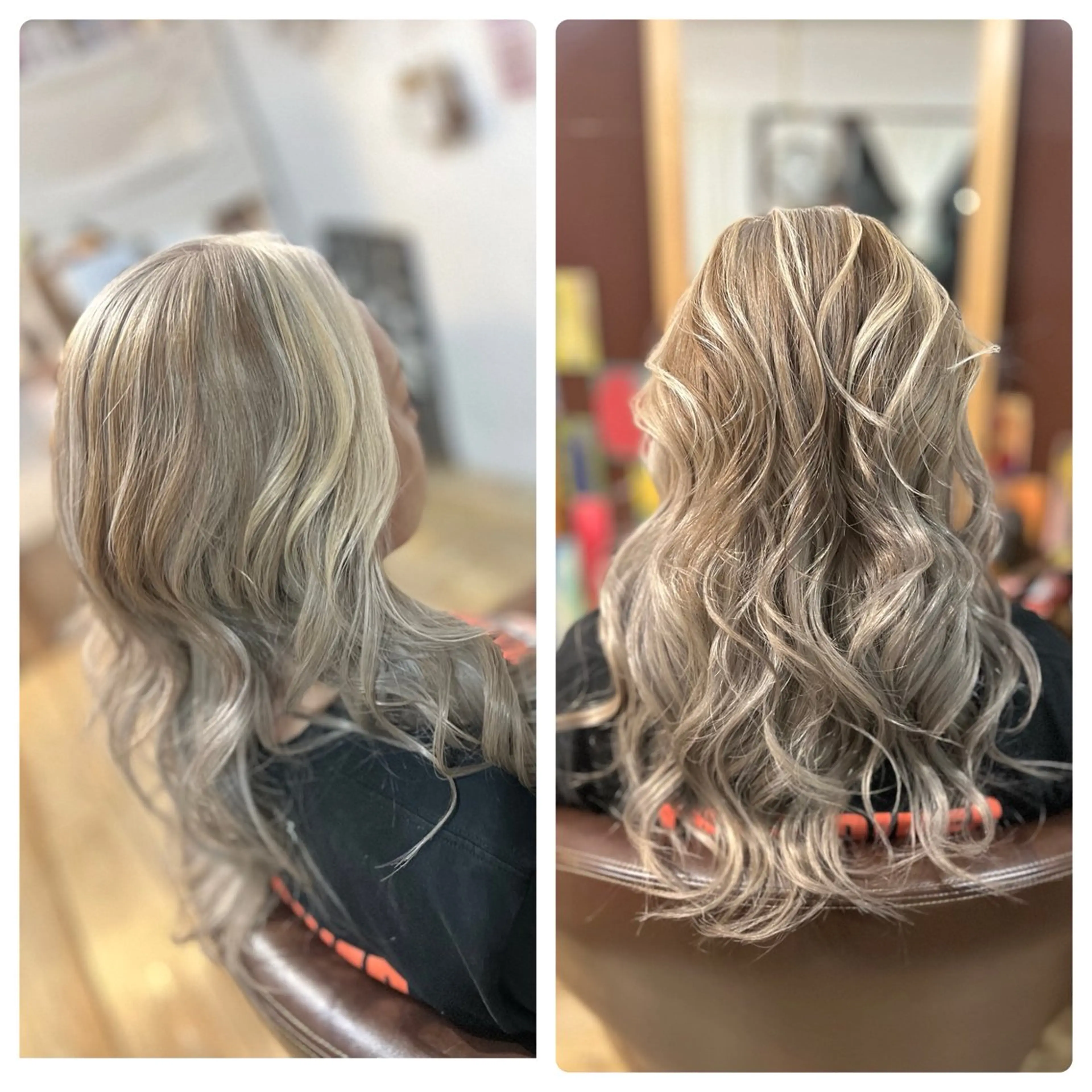 ロング カラー ベージュカラー ミルクティーベージュ シルバー ホワイトベージュ ヘアカラー Style Tのヘアスタイル