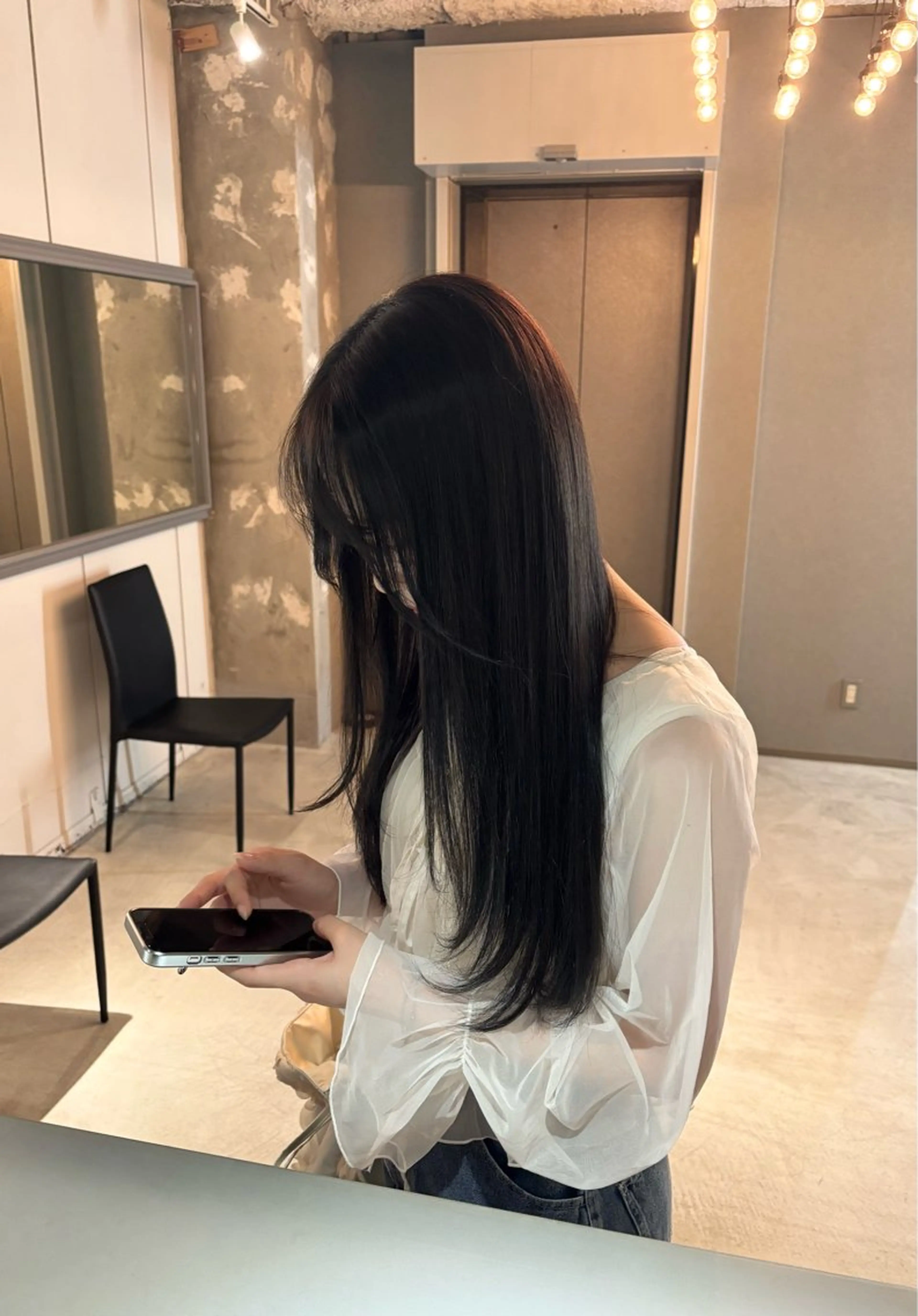 ロング ヘアカラー 関口 玲那のヘアスタイル