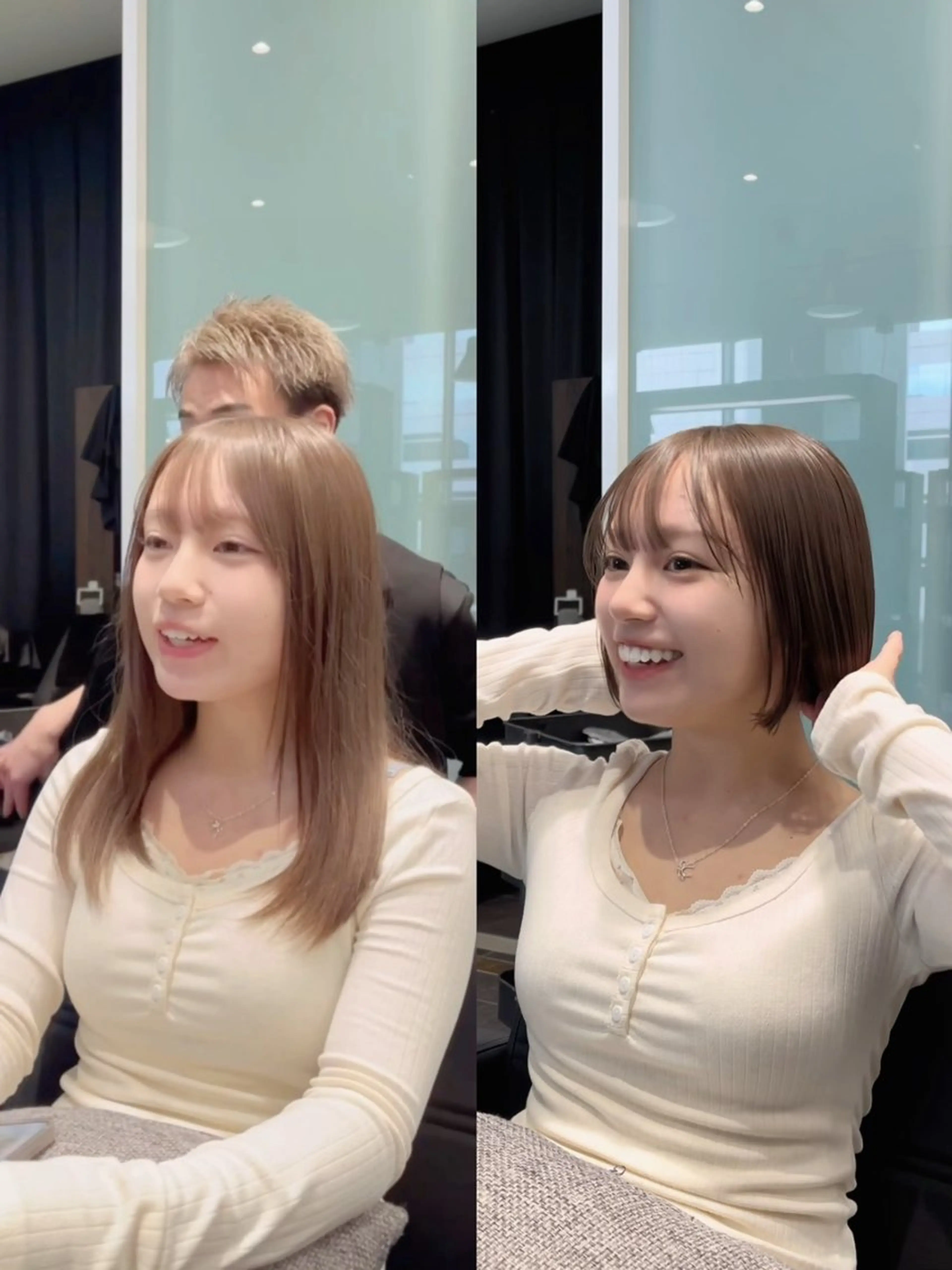 ショート お悩み改善ボブ 顔まわりカット/こうのヘアスタイル