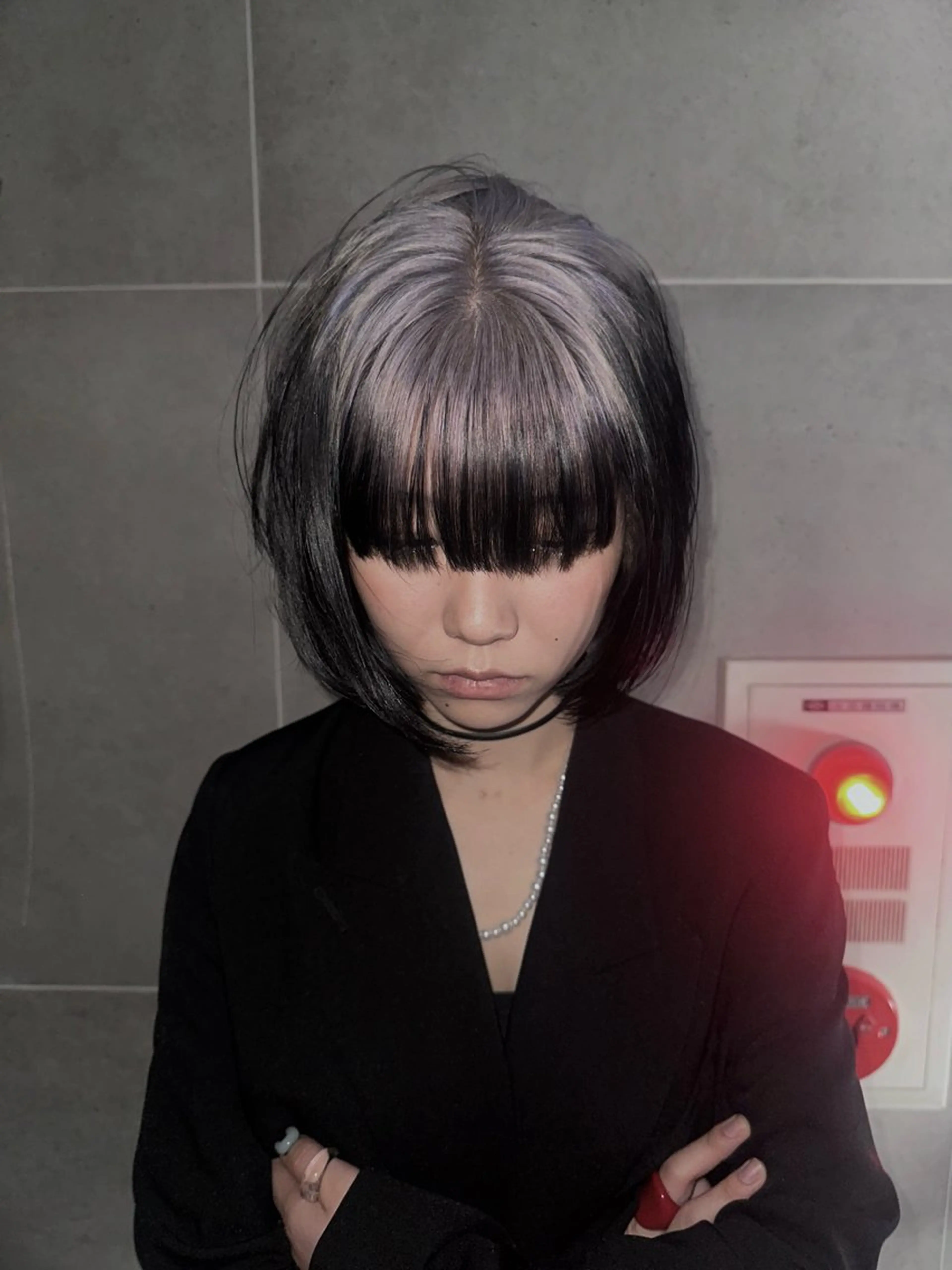 ミディアム ✴︎TO-MA✴︎ レッドカラー/透明感のヘアスタイル