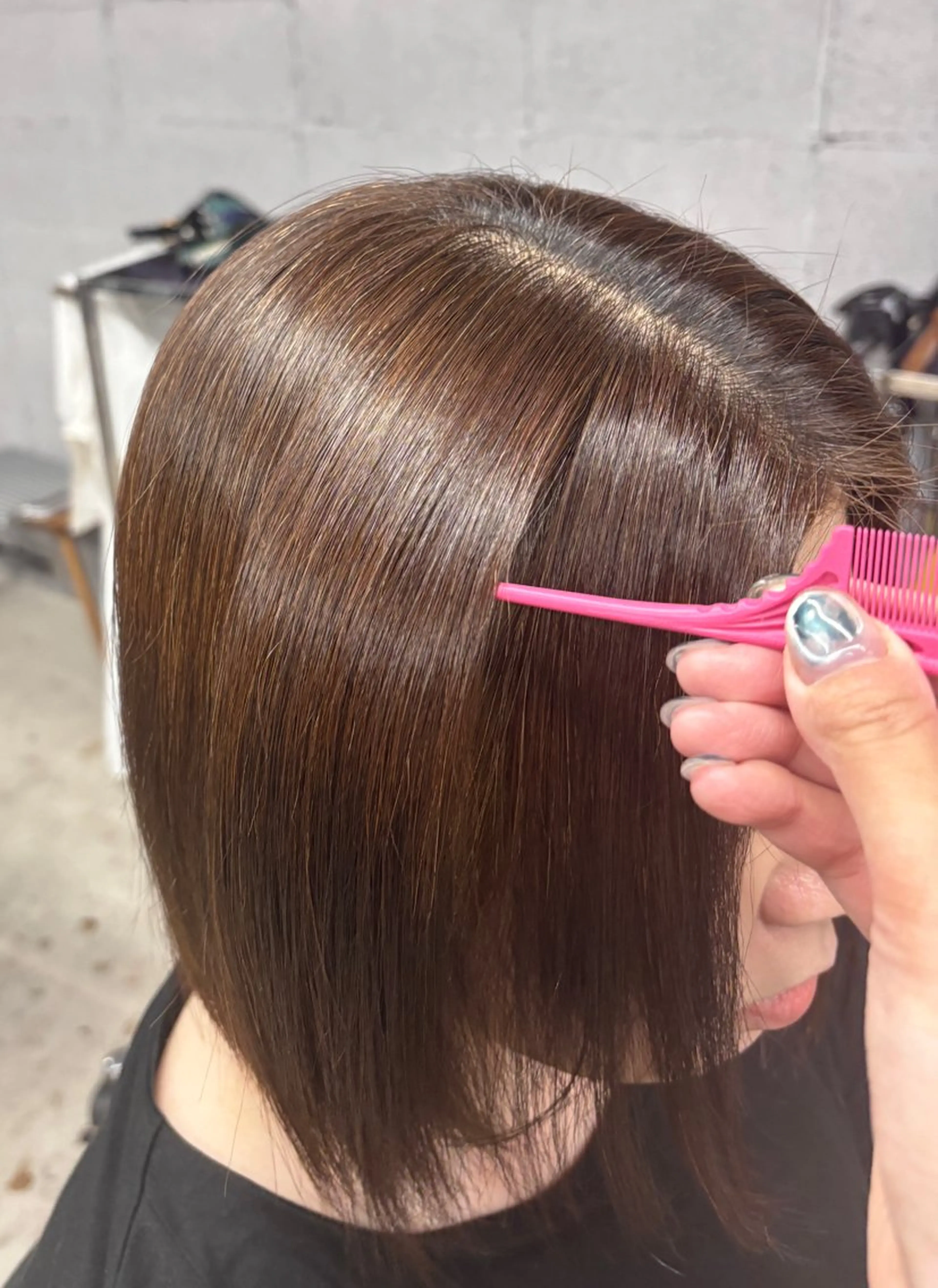 ショート ボブ 髪質改善 縮毛矯正 艶ｶﾗｰ🫧 Rico💗空き🈶のヘアスタイル