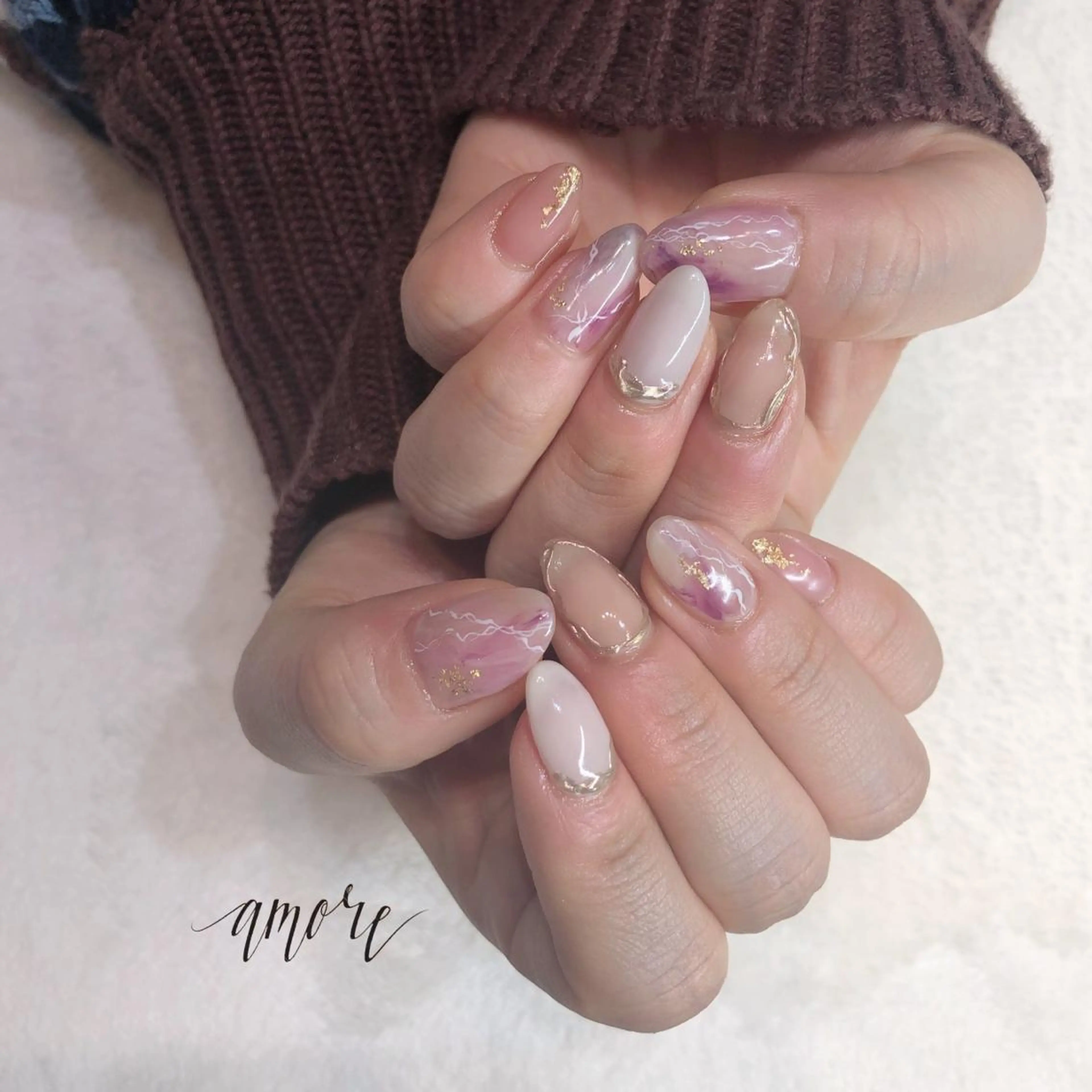 ネイル アートネイル ジェルネイル ミラーネイル ニュアンスネイル You kyehwaのネイルデザイン