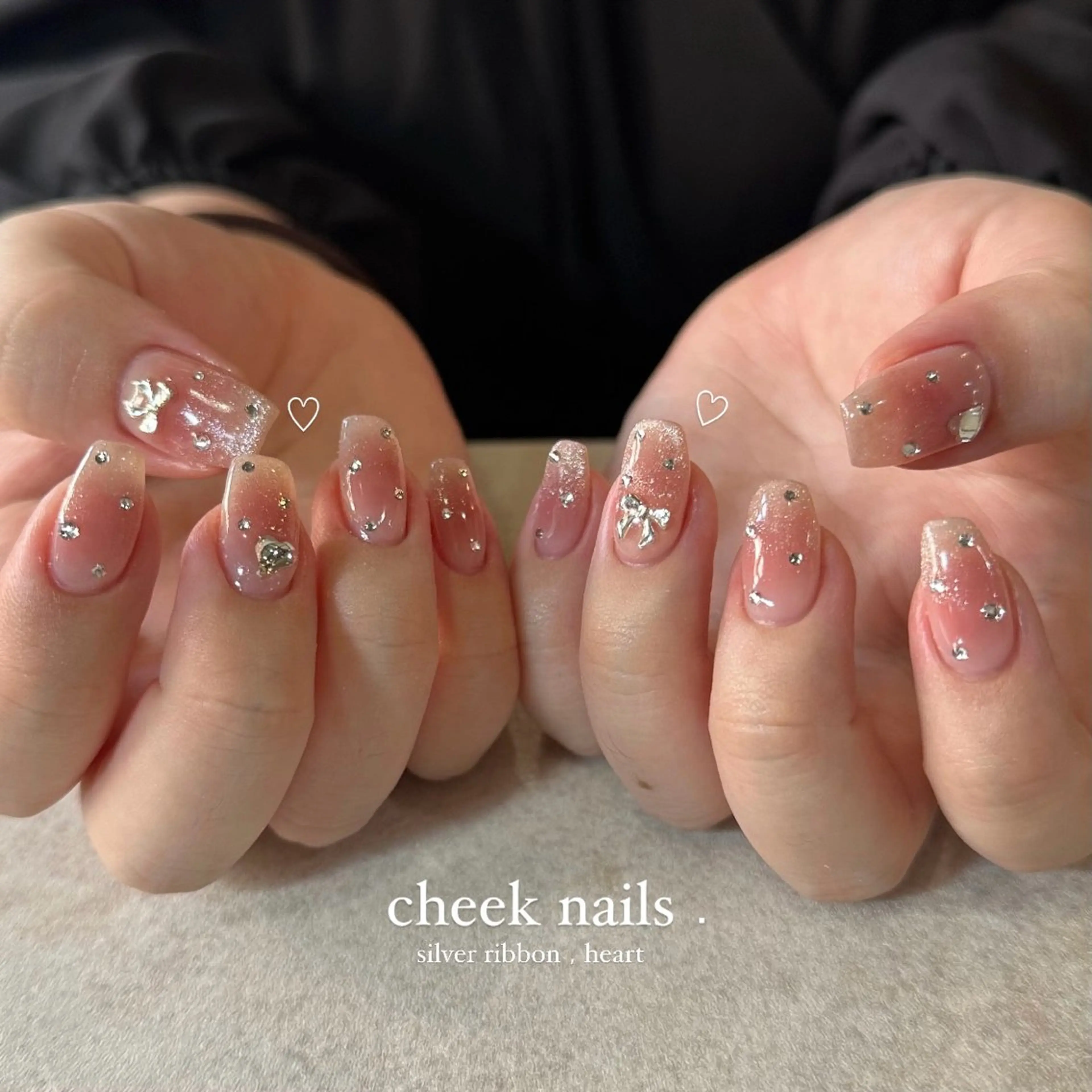 ネイル リボン ハンドネイル nanaco/ 大分府内町ネイルのネイルデザイン