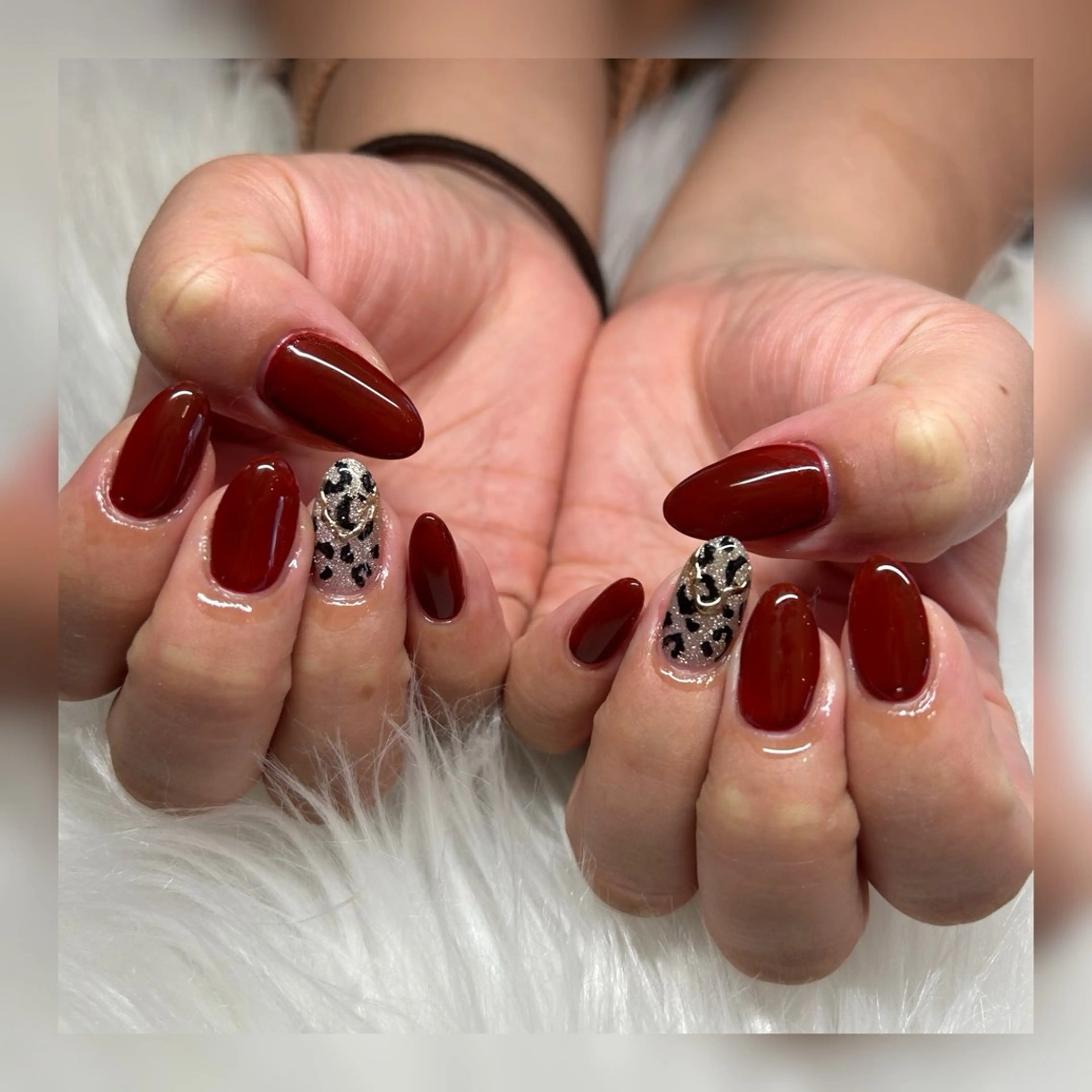 ネイル ボルドー 冬ネイル ハンドネイル Nail &Beauty Salon ☆Kirari☆所属・ビューティサロン ☆Kirari☆のネイルデザイン