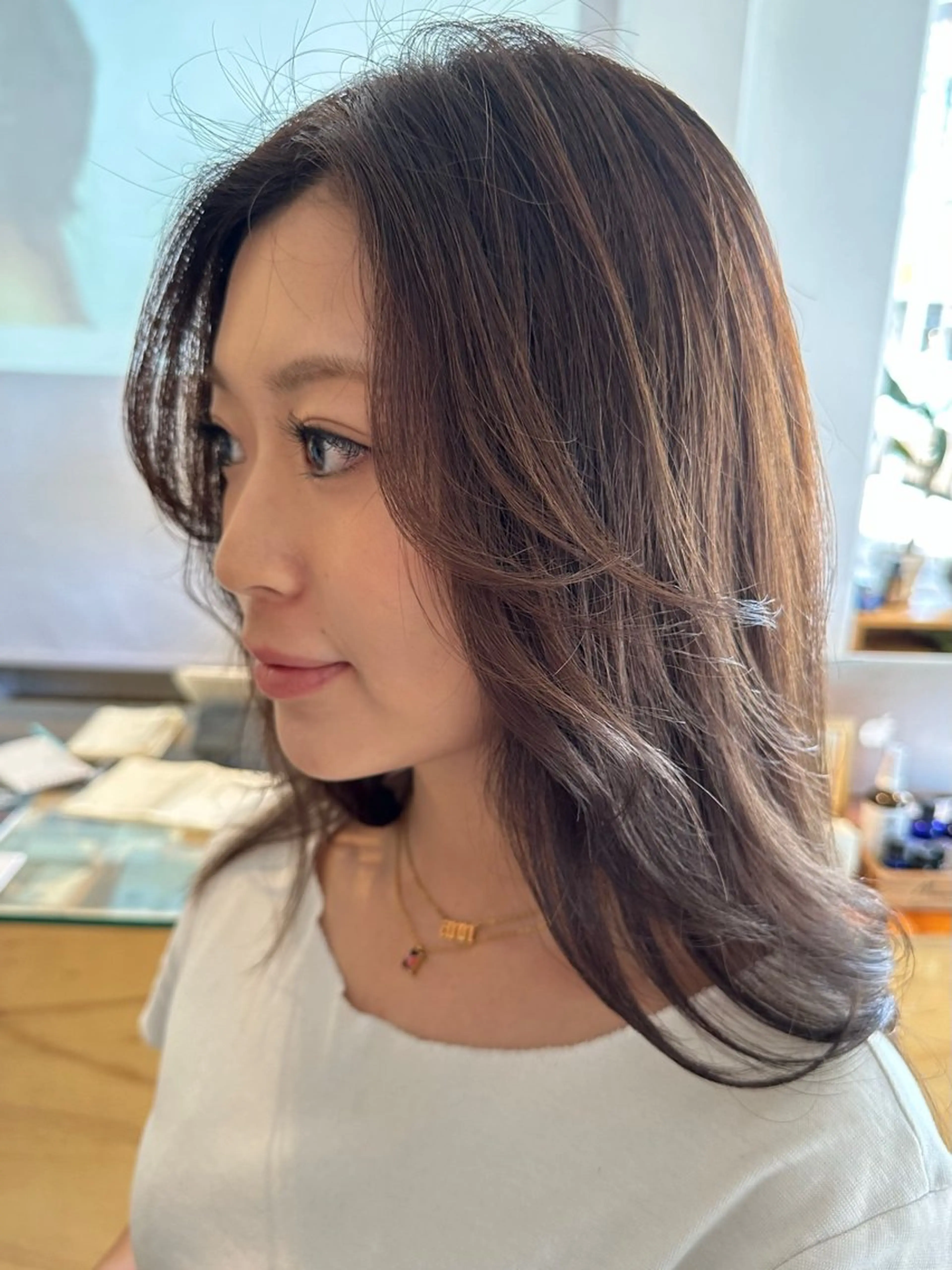 セミロング カラー ヘアセット/艶カラー 💐nao.のヘアスタイル