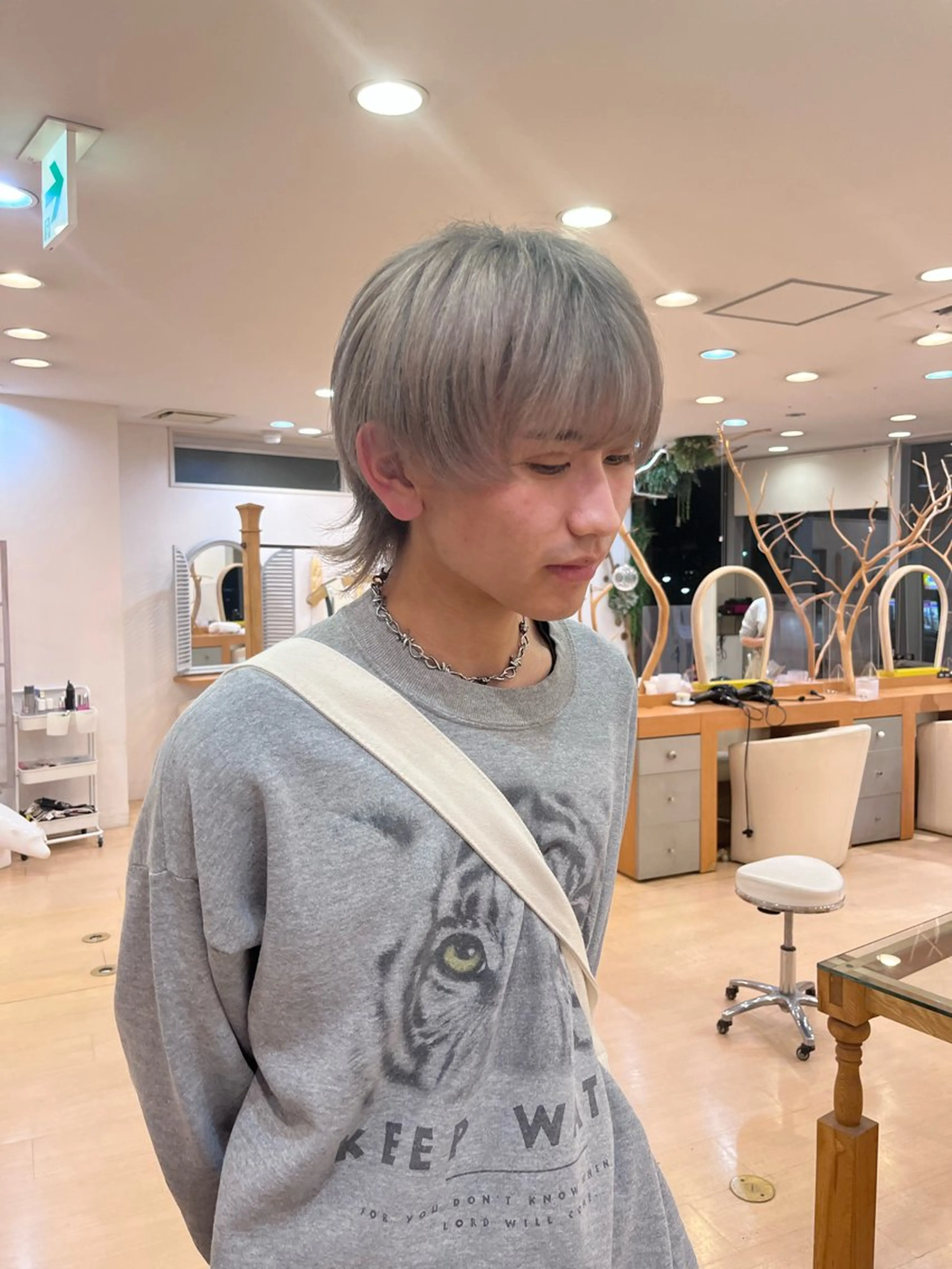 カラー メンズ メンズブリーチ メンズハイトーン メンズウルフカット ブリーチ ハイトーンカラー カット ヘッドスパ 💠つたふうか/ 韓国/メンズヘア💠のヘアスタイル