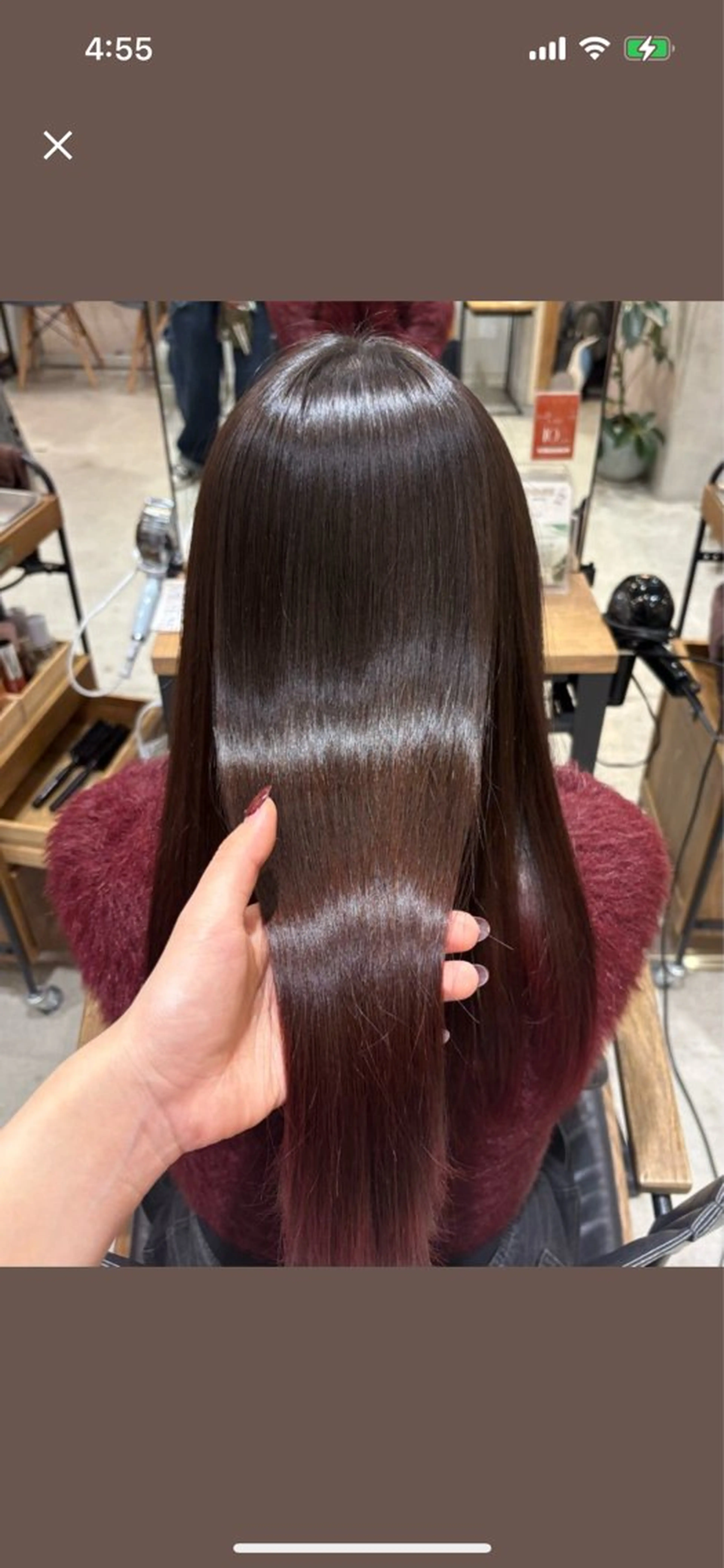 ロング カラー 塙 あいりのヘアスタイル