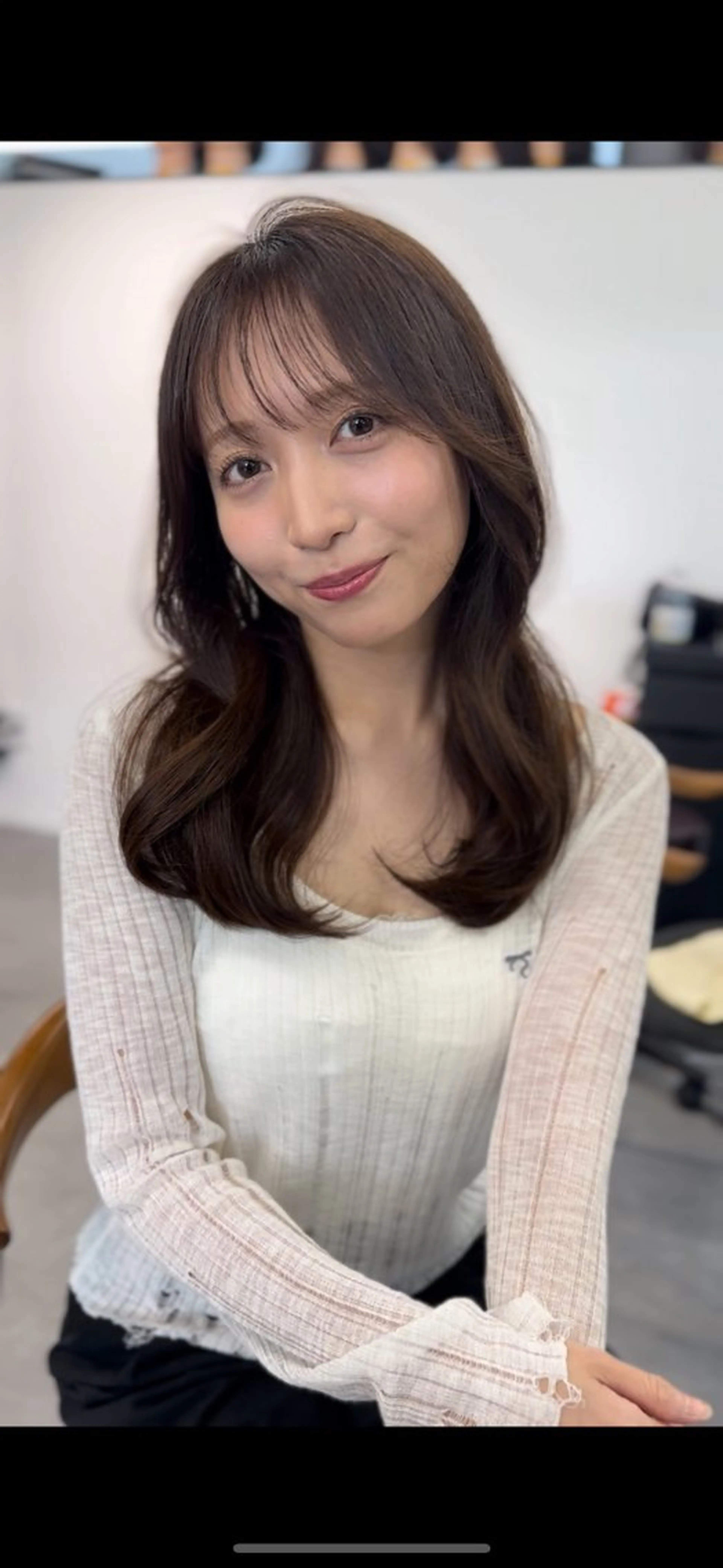 ロング レイヤー/透明感 カラー/縮毛/しおんのヘアスタイル