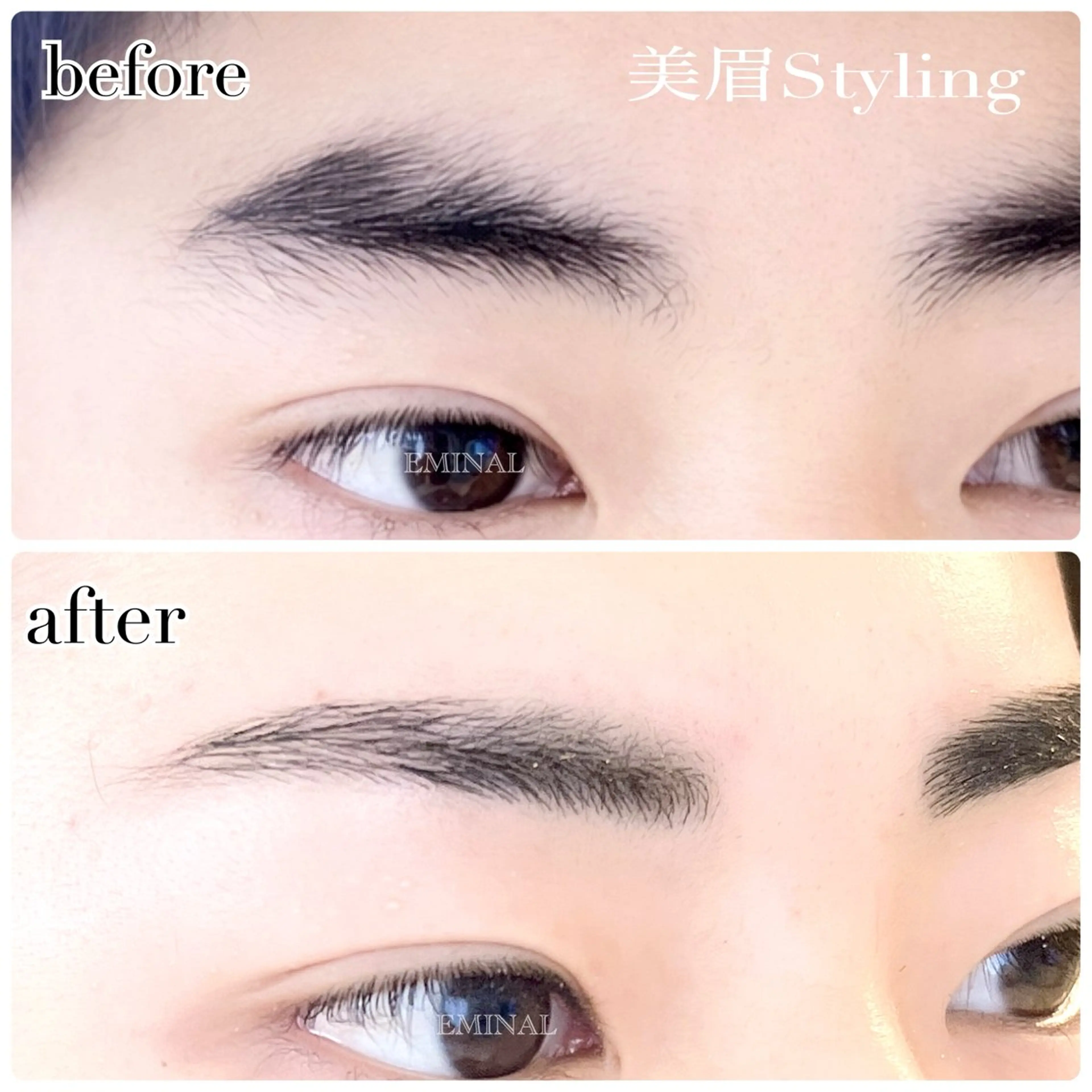 アイブロウ ワックス脱毛 眉カット ★ MANAMIのネイルデザイン