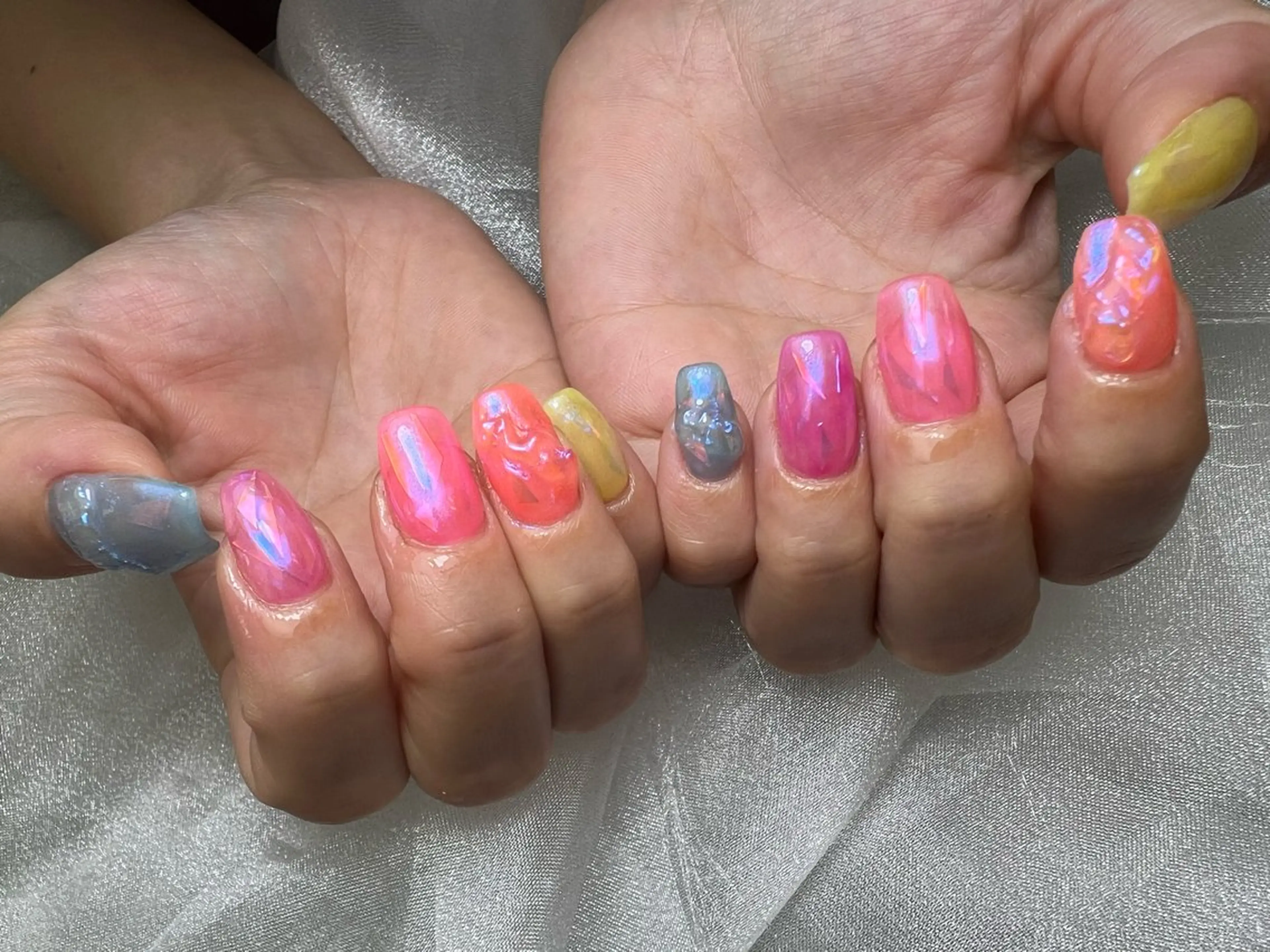 ネイル ハンドネイル Mana‪ ‪·͜· ❤︎‬のネイルデザイン