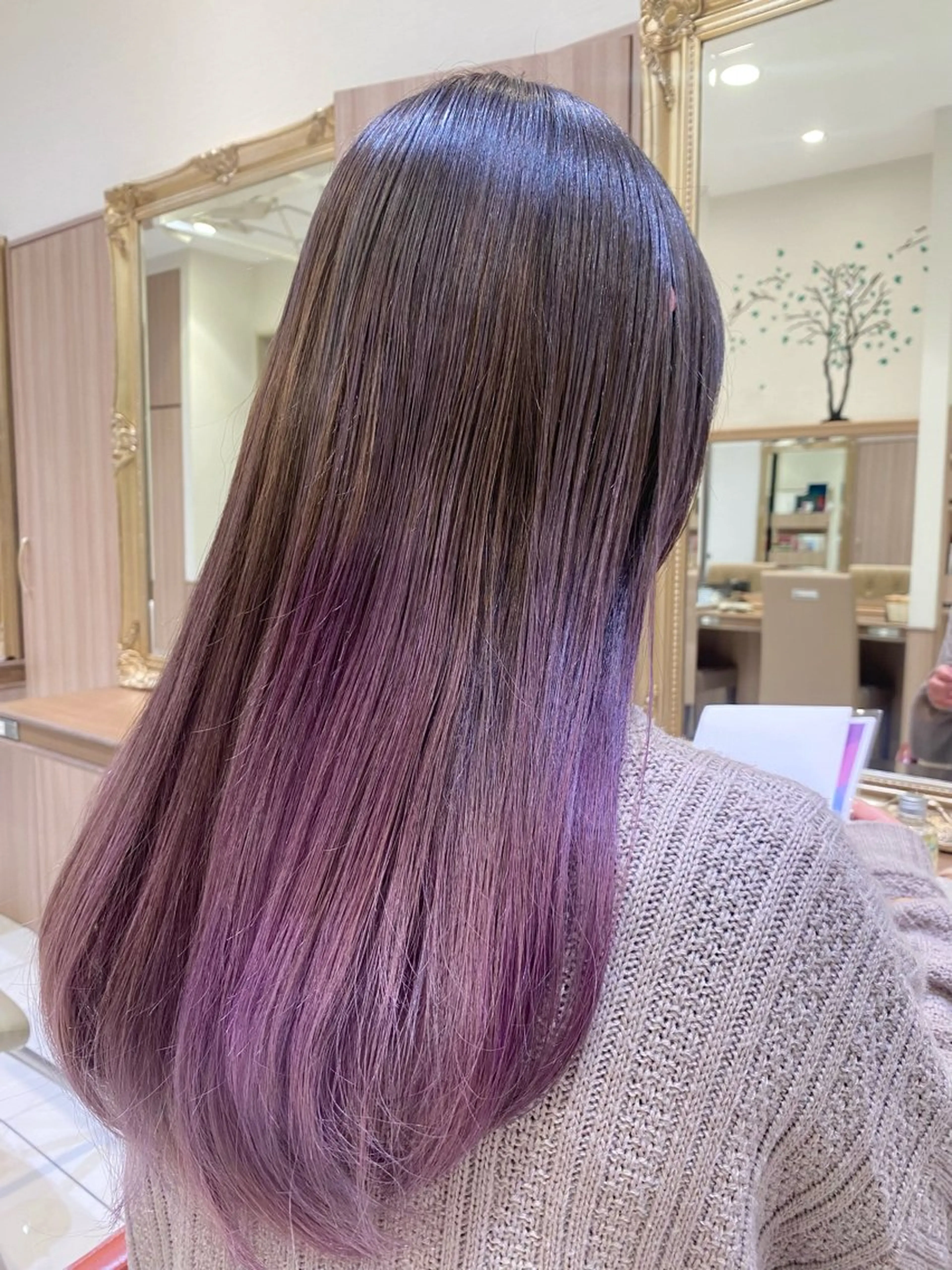 ロング カラー 古川 琴美のヘアスタイル