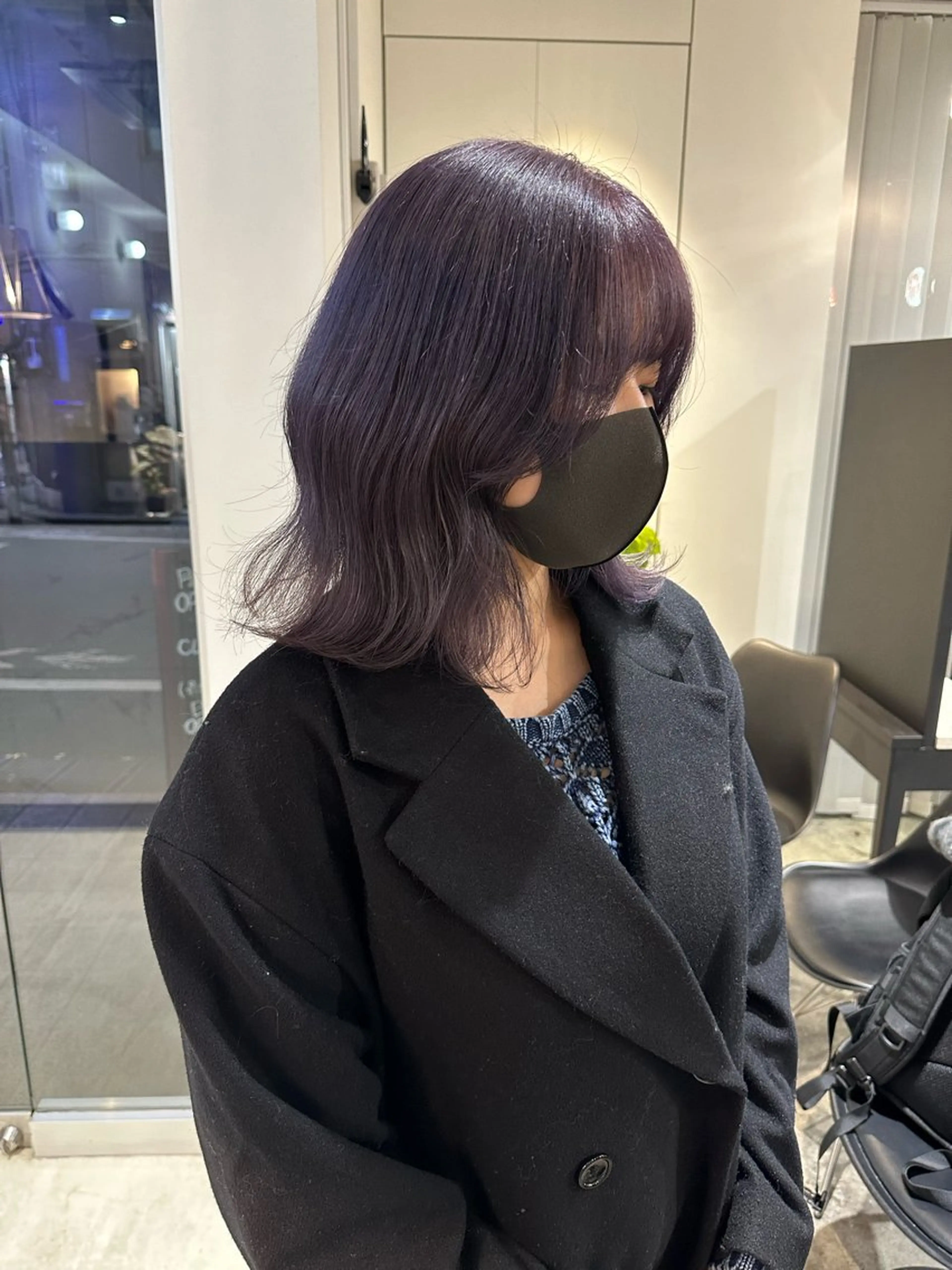 セミロング カラー 池袋/透明感カラー 🎀Yuri🎀のヘアスタイル