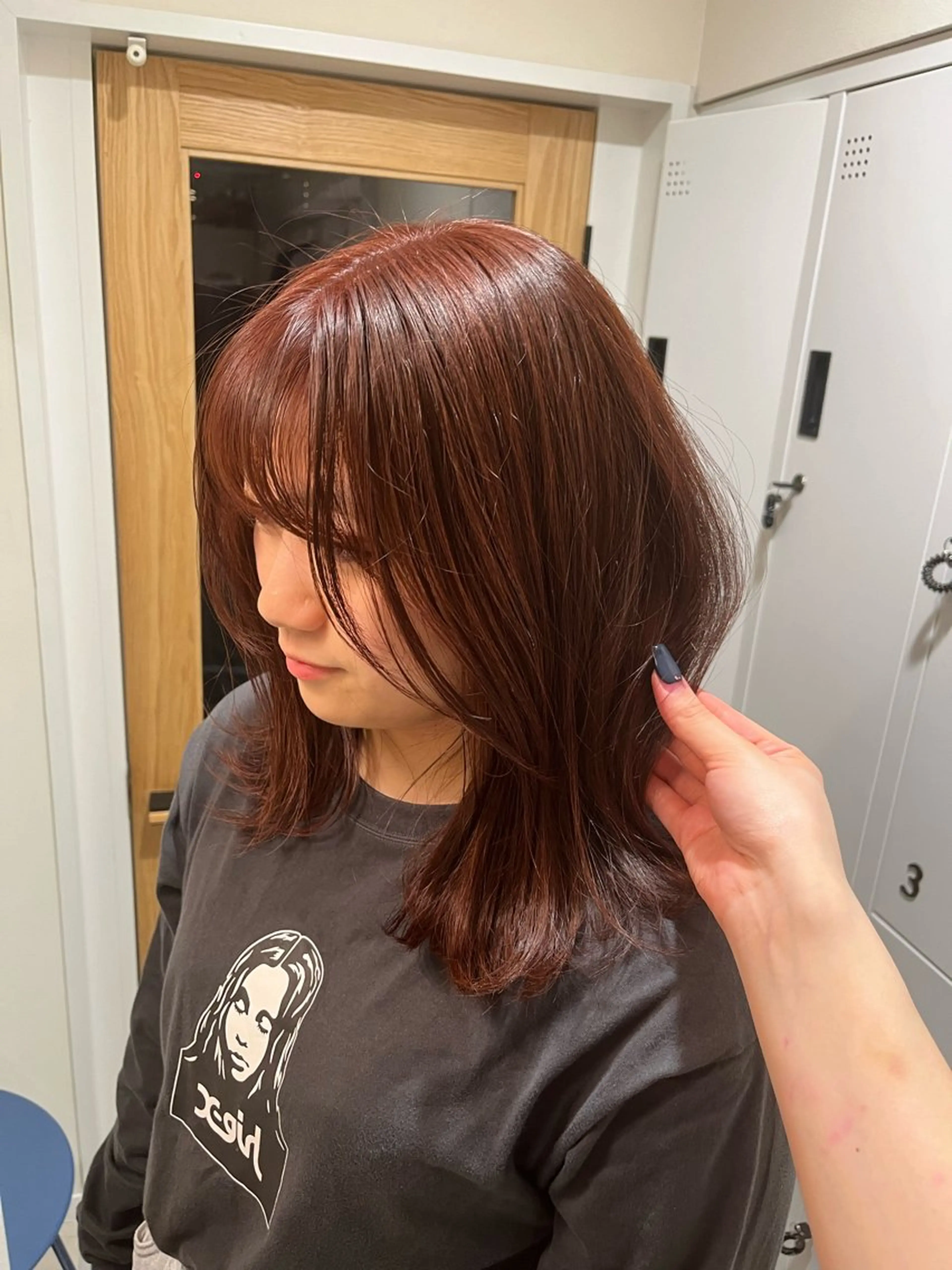 ミディアム カラー ブラウンカラー レッドカラー レッドブラウン 是永 コレナガのマツエク・マツパデザイン