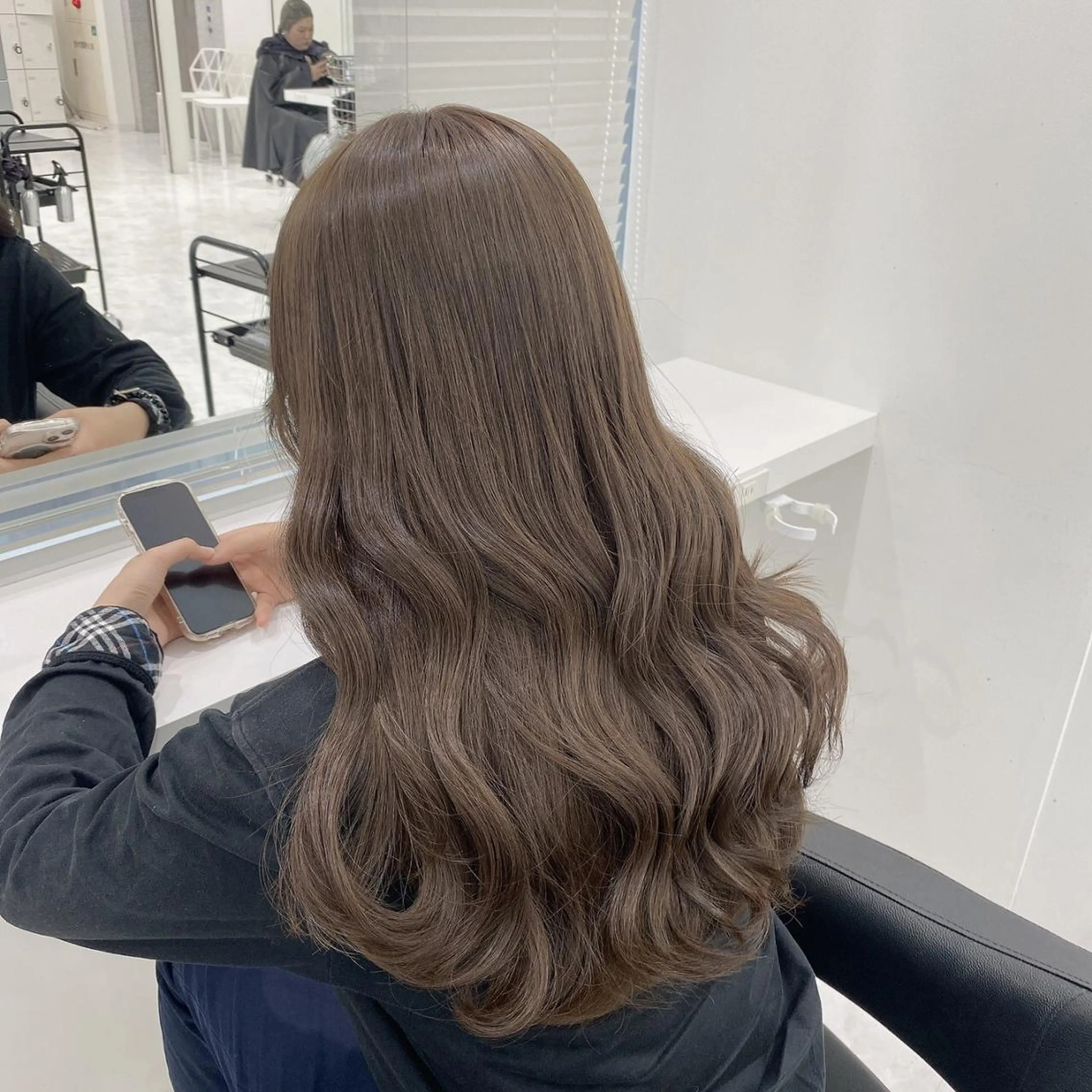 カラー ヘアカラー トリートメント ヘッドスパ ヘアセット ♡ナチュラルガーリー ♡ベージュ♡RINAのヘアスタイル